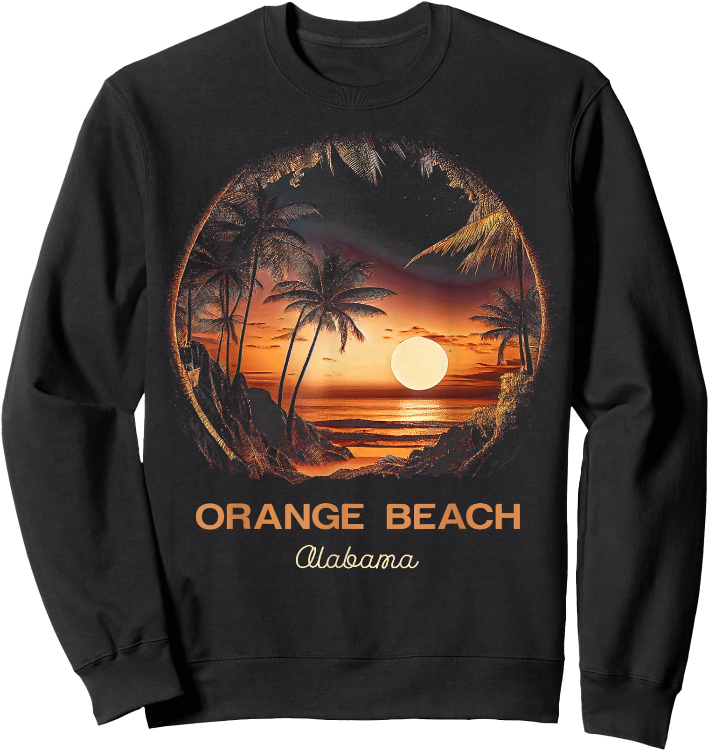 Orange Beach Alabama Sweatshirt - Sweatshirt | Black