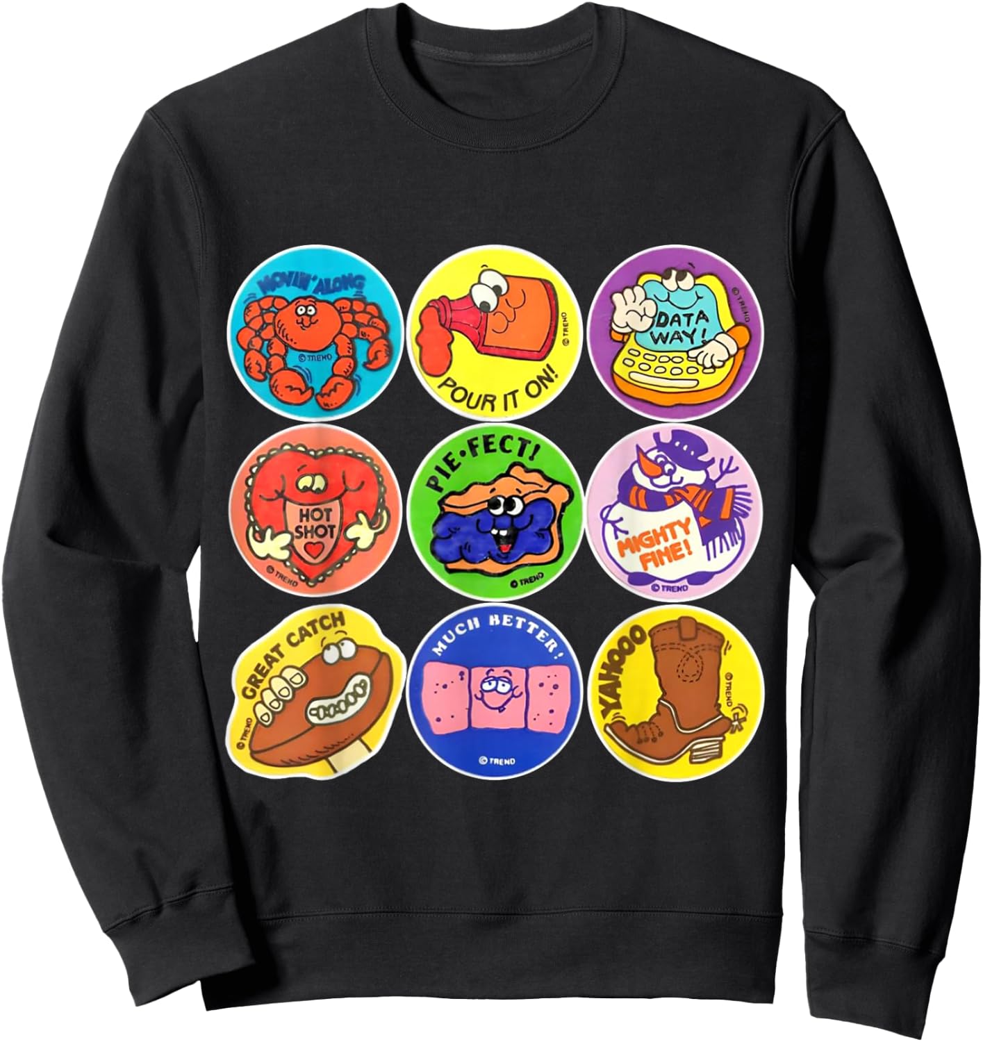 Scratch And Sniff Sticker Ice Cream, Scooper Dooper! Vintage Sweatshirt - Sweatshirt | Black