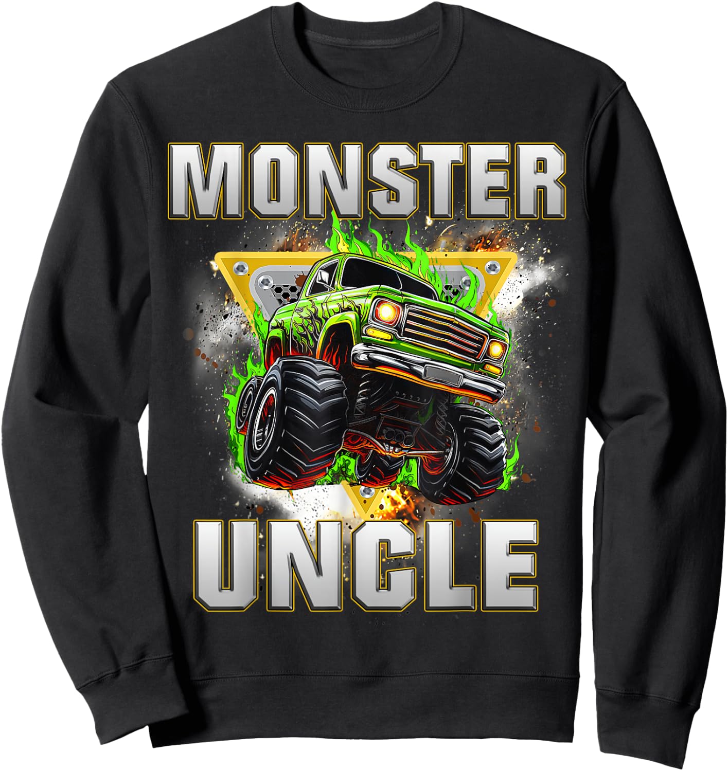 Monster Truck Uncle Monster Truck Are My Jam Adults Kids Sweatshirt - Sweatshirt | Black
