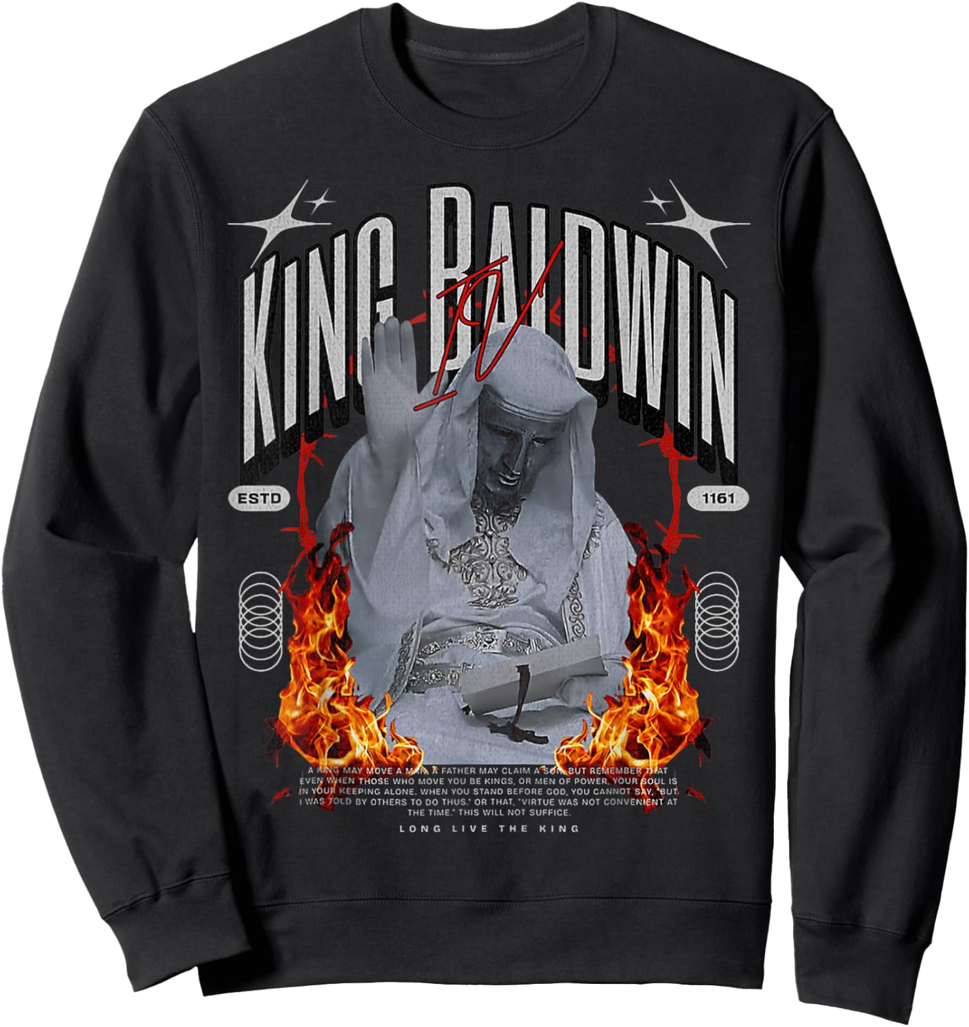 King Baldwin IV Sweatshirt - Sweatshirt | Black