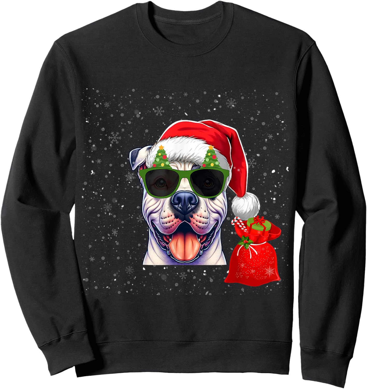 Dogo Argentino Dog Lover Men Women Kids Christmas Sweatshirt - Sweatshirt | Black