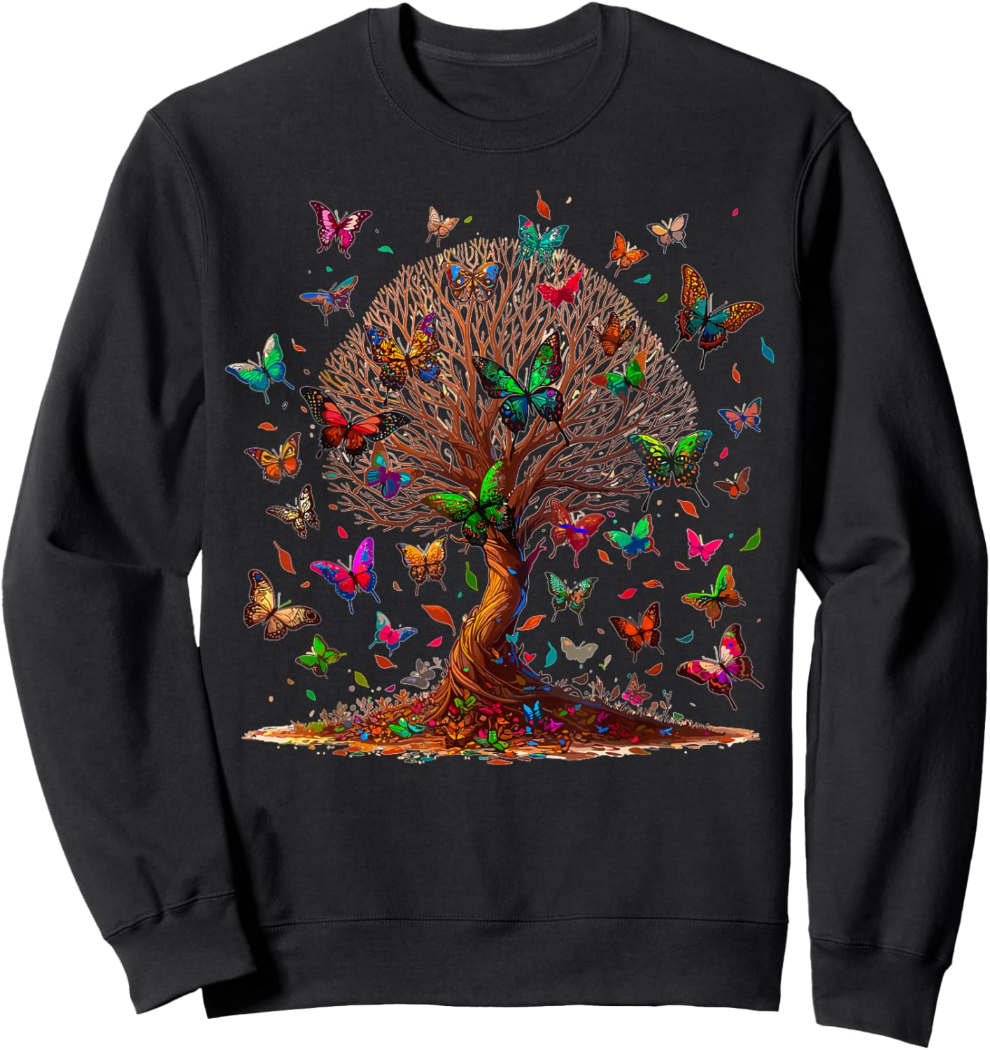 Butterfly Tree Sweatshirt - Sweatshirt | Black