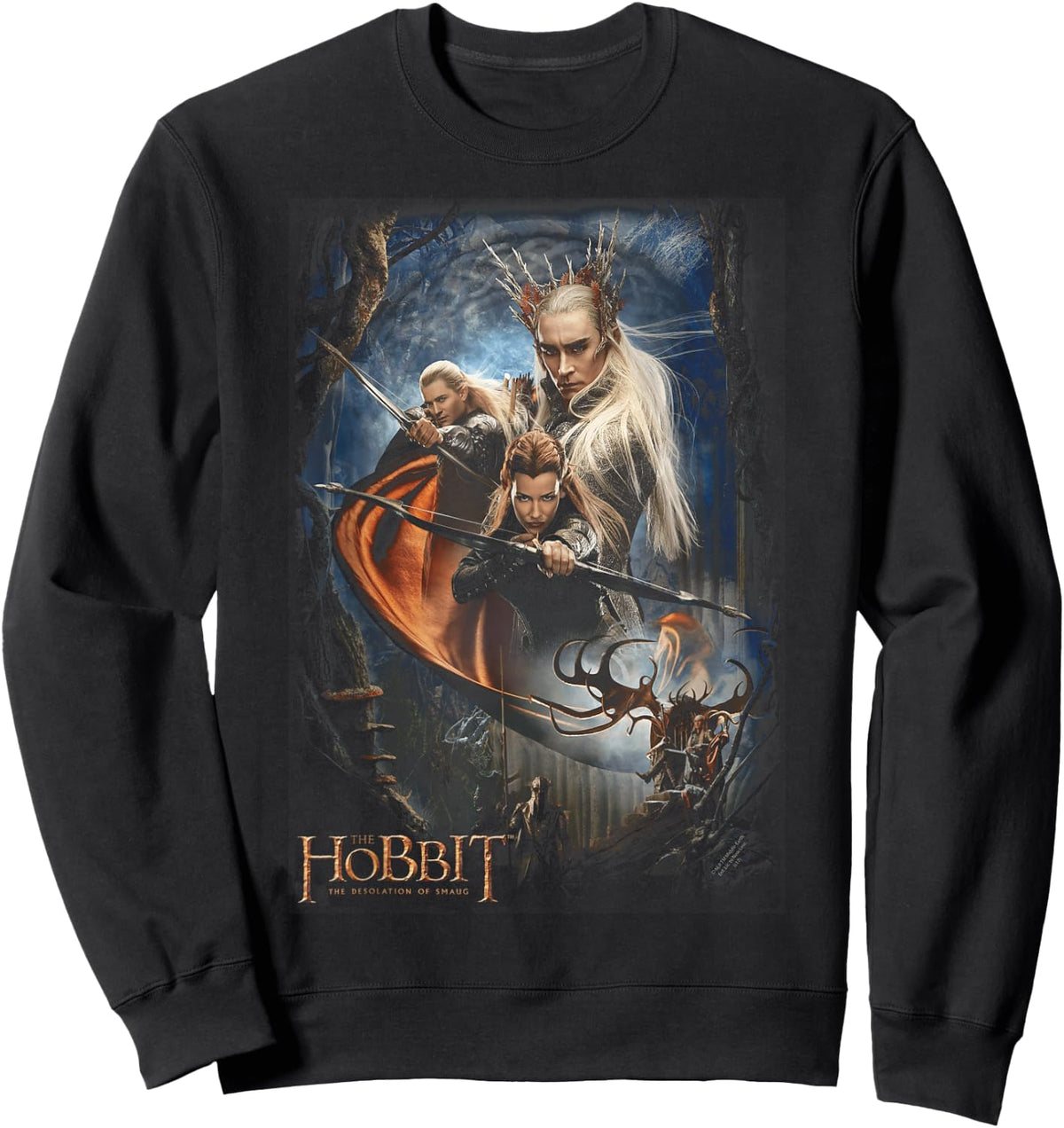 The Hobbit Thranduil's Realm Sweatshirt - Sweatshirt | Black