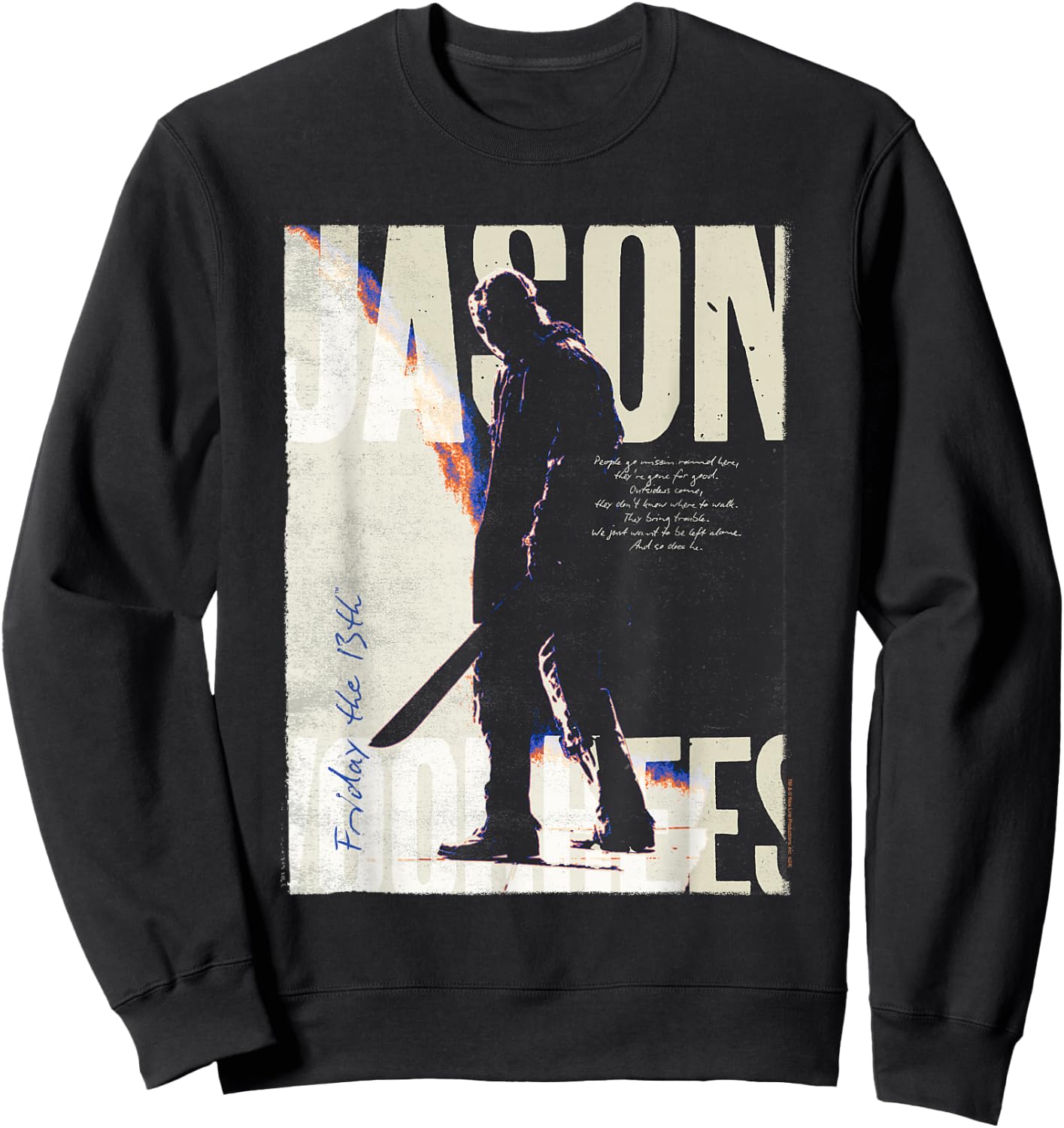Friday The 13th Vintage Jason Voorhees Sweatshirt - Sweatshirt | Black