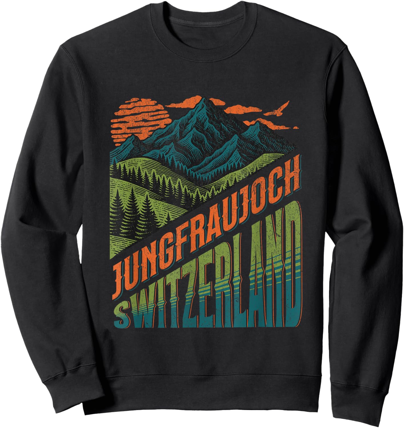 Switzerland Jungfraujoch Souvenir / Jungfraujoch Sweatshirt - Sweatshirt | Black