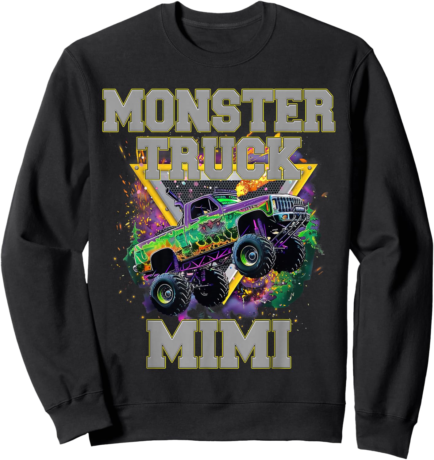 Monster Truck Mimi Monster Truck Are My Jam Truck Lovers Sweatshirt - Sweatshirt | Black