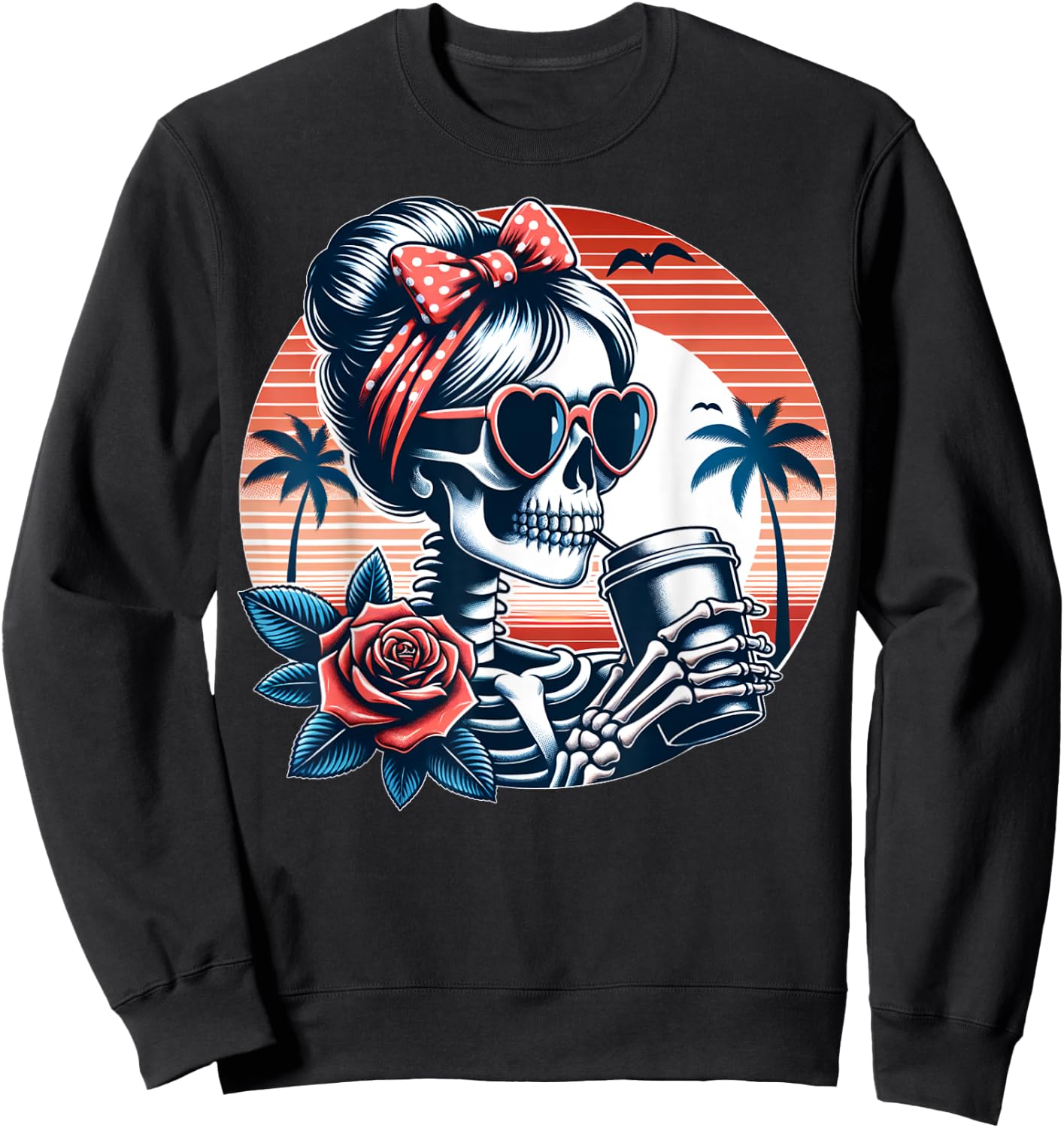 Funny Mother's Day Mom Alt Goth Edgy Punk Sweatshirt - Sweatshirt | Black