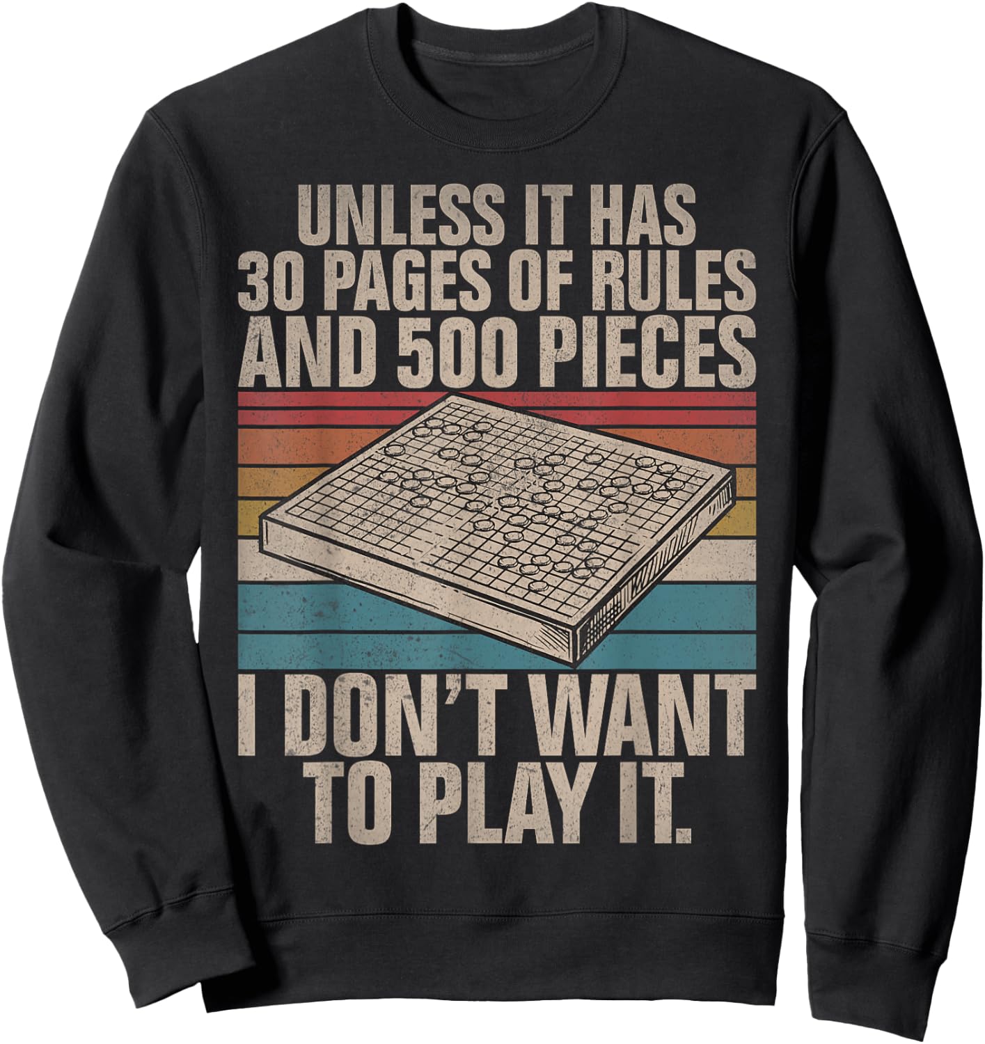 Board Game Joke Funny Board Game Sweatshirt - Sweatshirt | Black