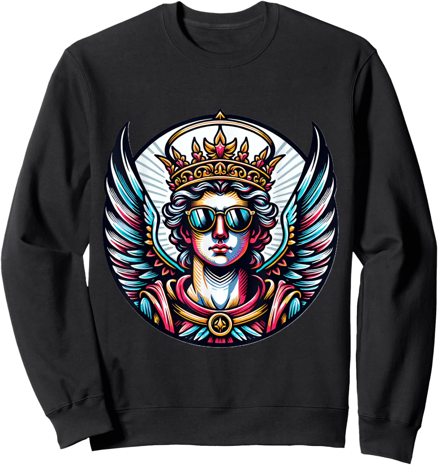 Gangsta Archangel Michael Costume Saint Michael Sweatshirt - Sweatshirt | Black