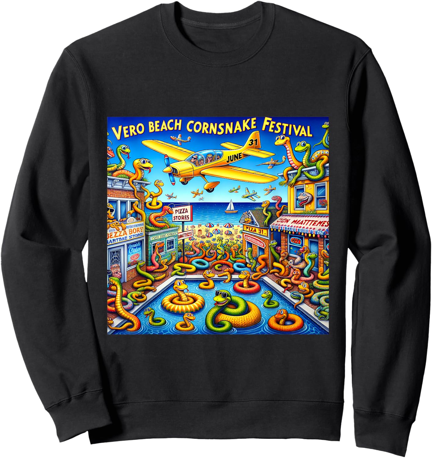 2024 Vero Beach Corn Snake Festival Men Women Kids Sweatshirt - Sweatshirt | Black