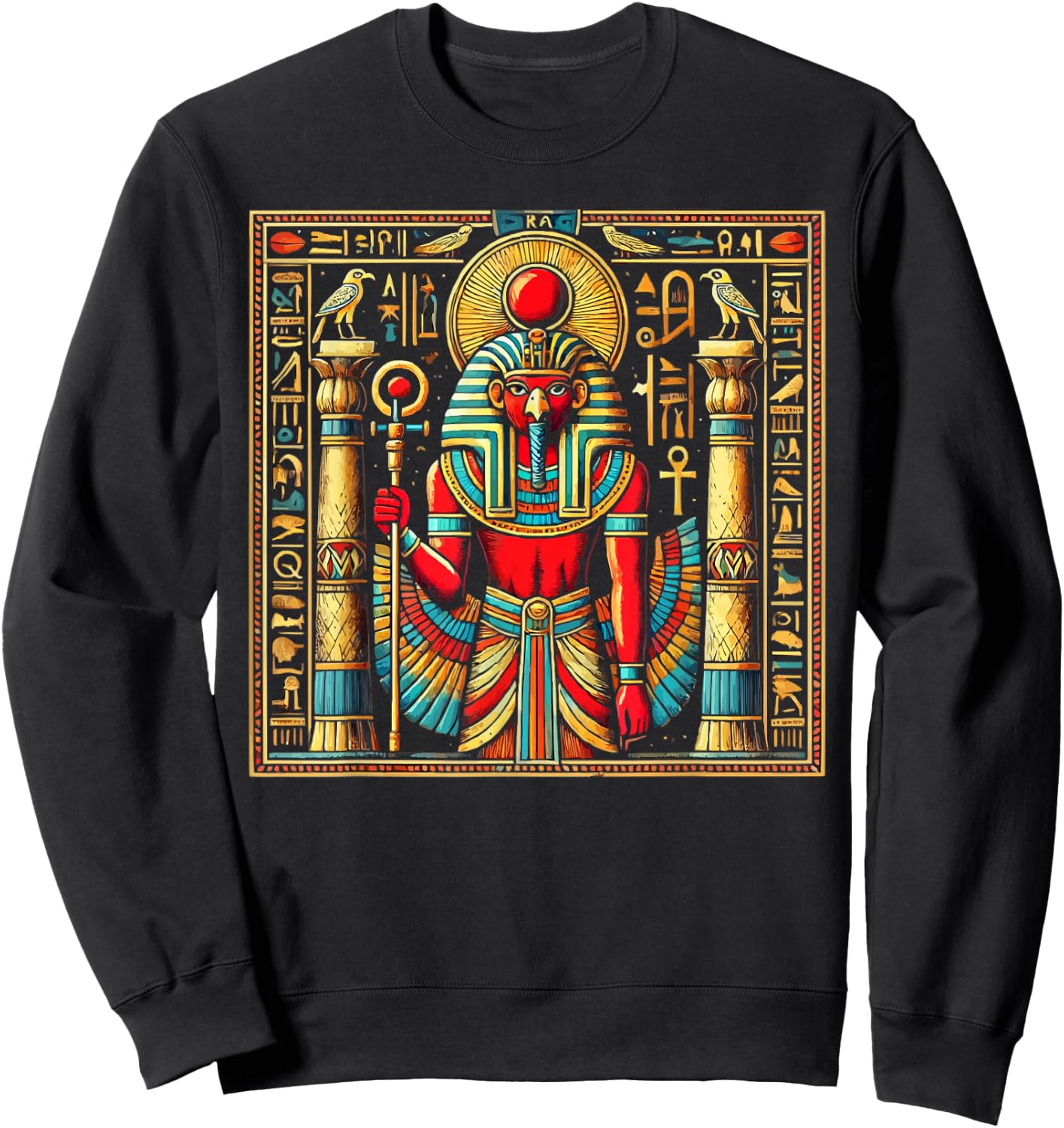 Thoth Egyptian God Egyptian Mythology Pyramid Ancient Egypt Sweatshirt - Sweatshirt | Black