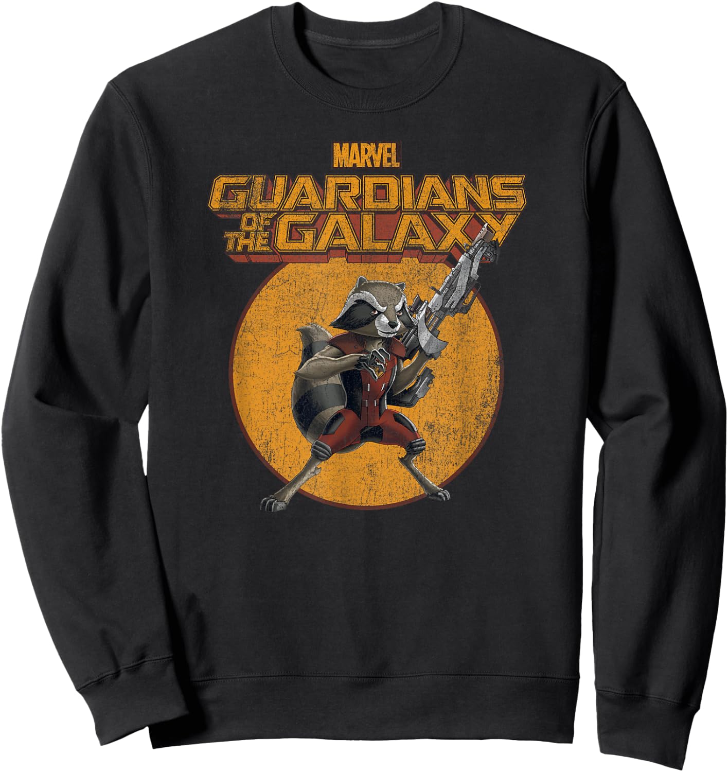 Marvel Guardians of The Galaxy Vintage Comic Rocket Small Sweatshirt - Sweatshirt | Black