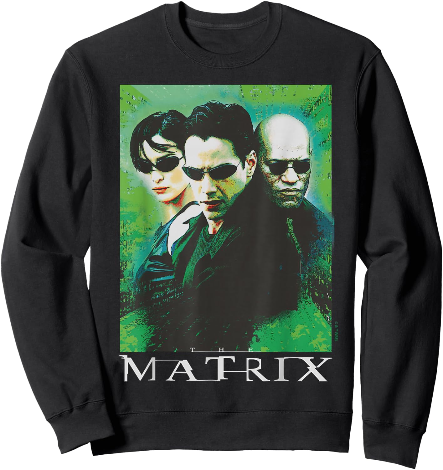 The Matrix - Neo Trinity Morpheus Character Group Sweatshirt - Sweatshirt | Black