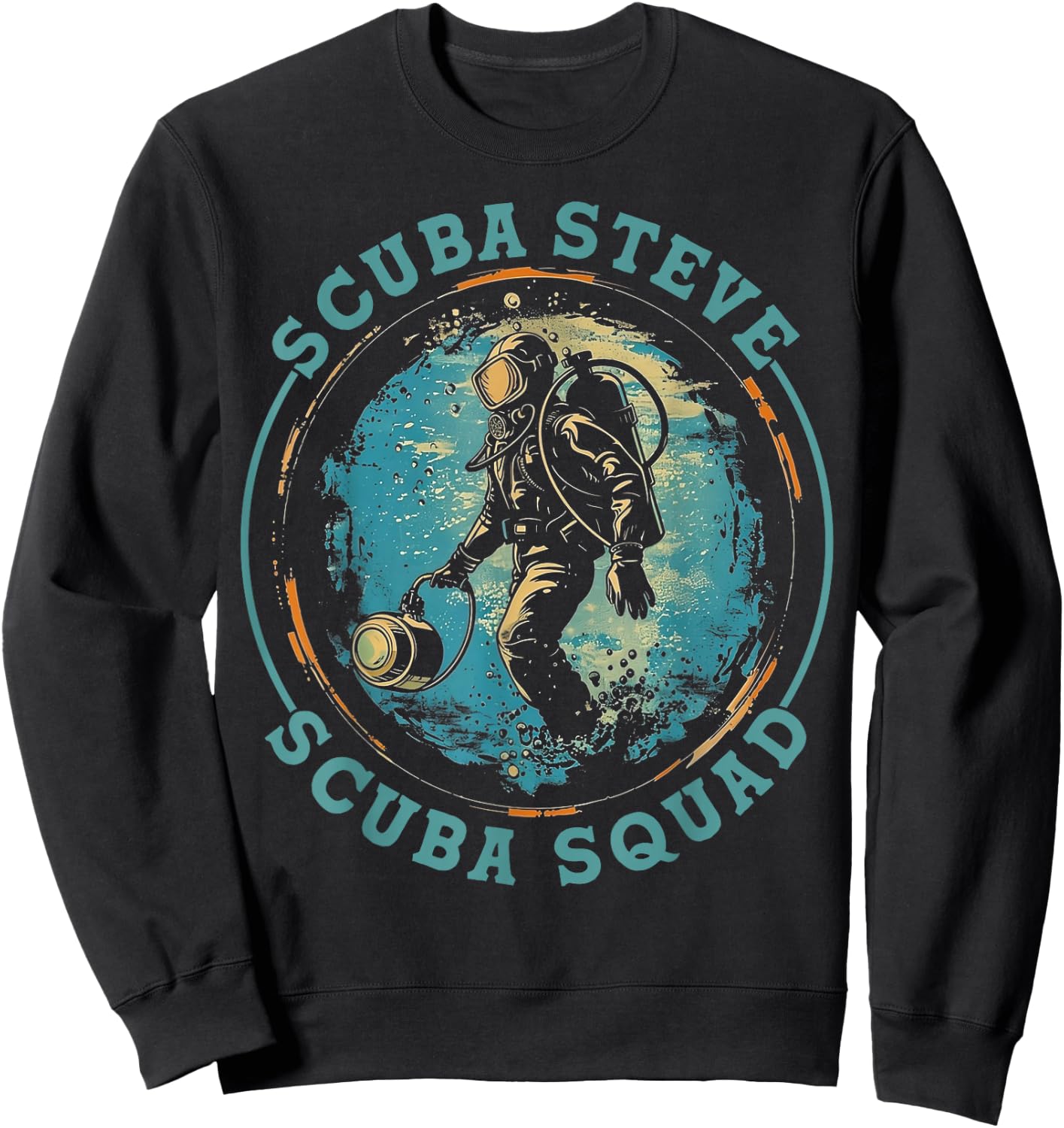 Scuba Squad Seal Steve Shirt Funny Scuba Diving Sweatshirt - Sweatshirt | Black