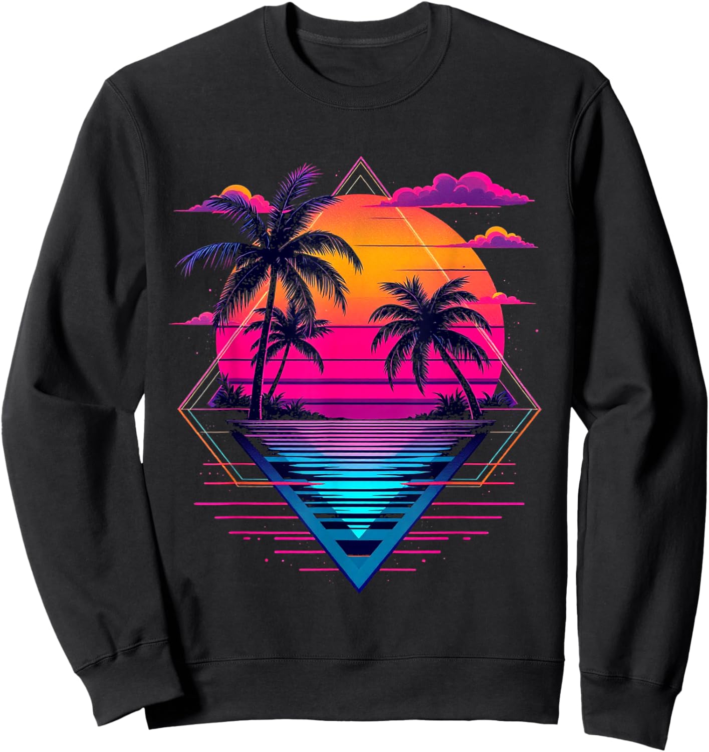 Vibrant Retro Sweatshirt - Sweatshirt | Black