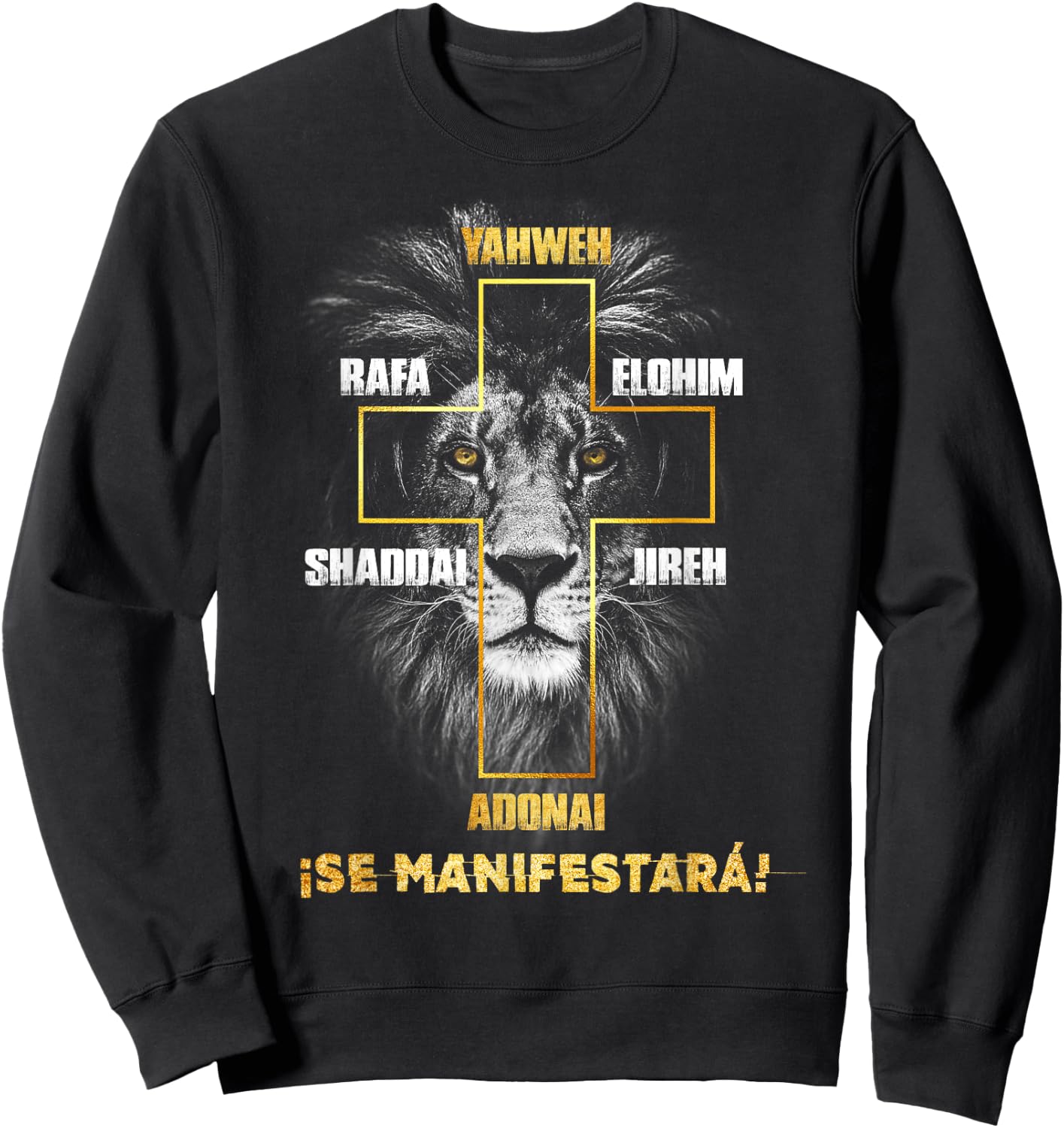 Camisa de Jesus en Espanol para Cristianos Christian Spanish Sweatshirt - Sweatshirt | Black