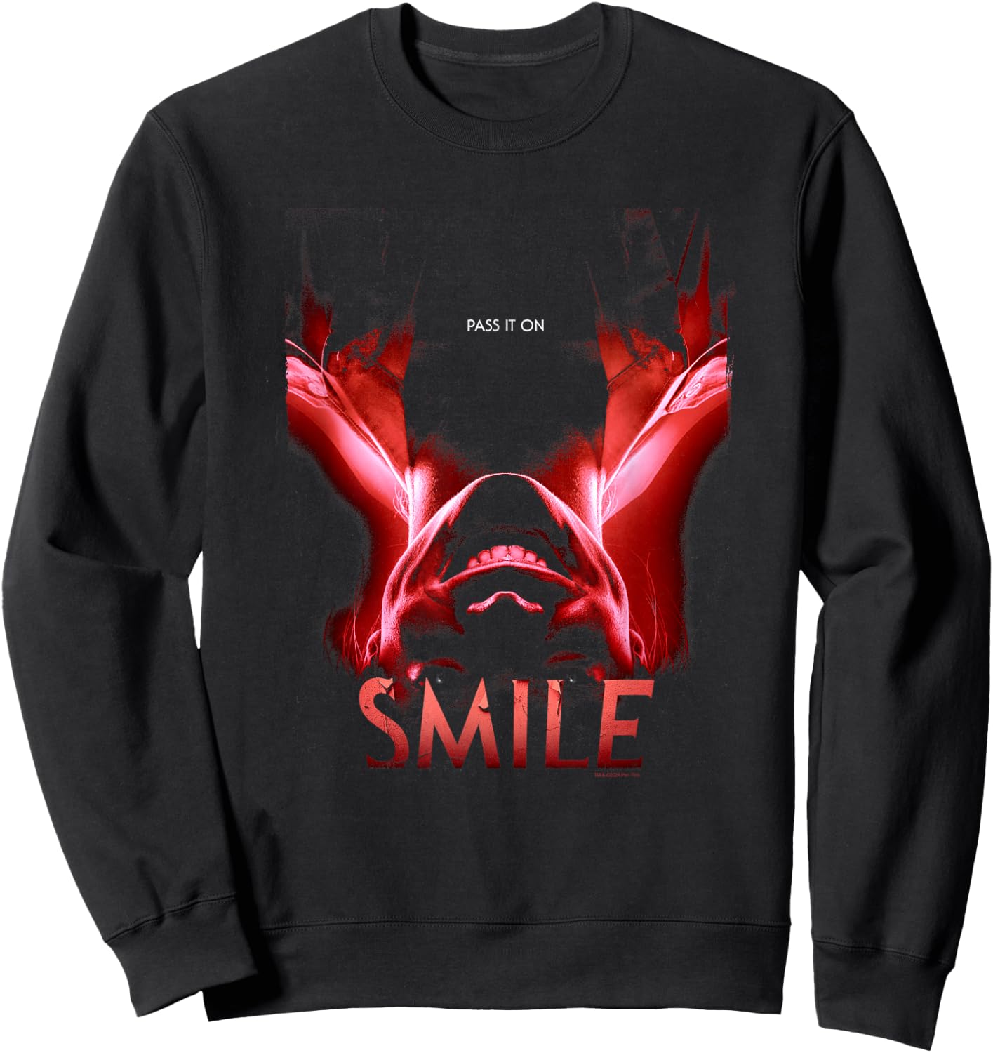 Smile Movie Red Movie Poster Sweatshirt - Sweatshirt | Black