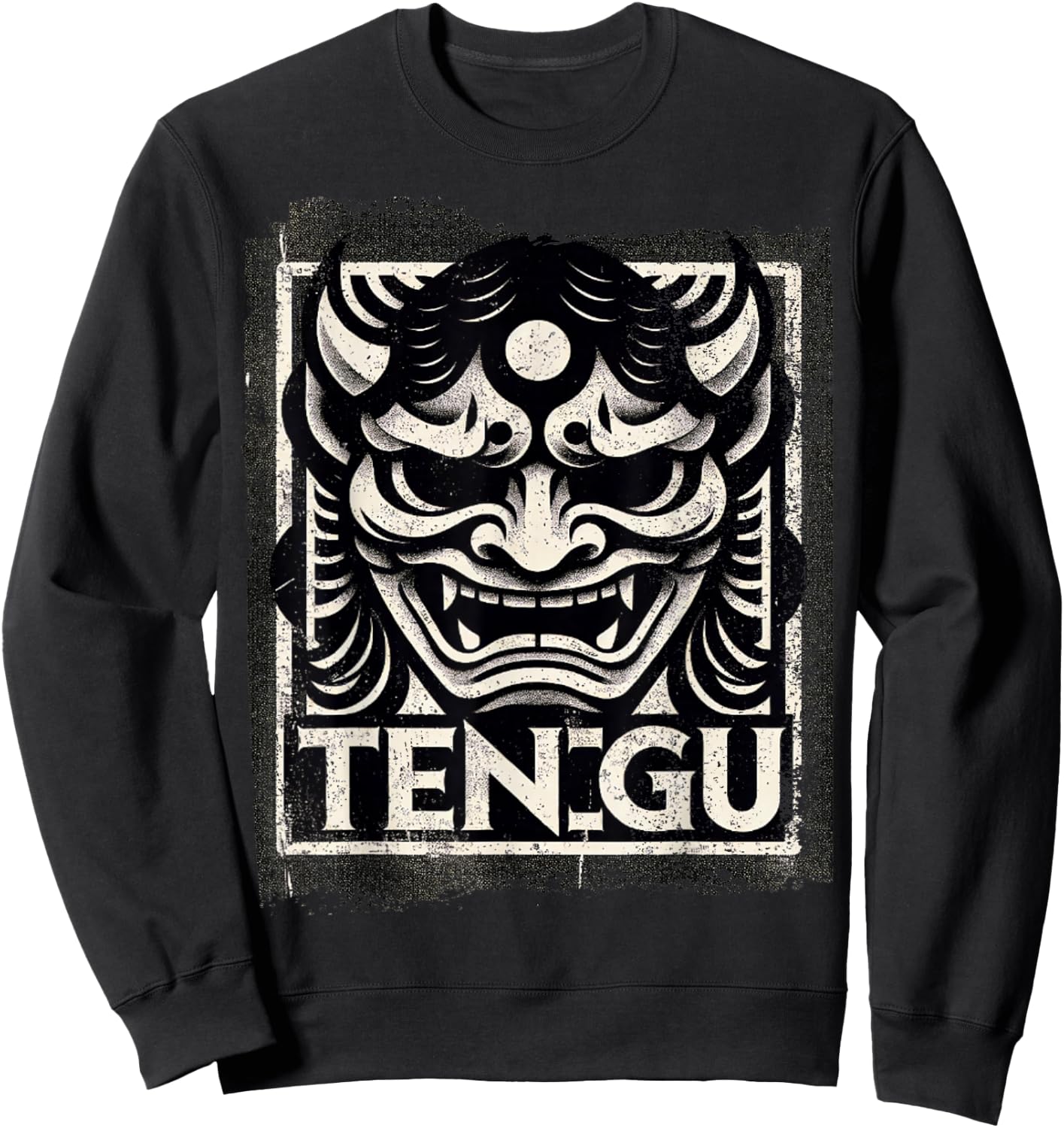 Tengu Vintage Folklore Sweatshirt - Sweatshirt | Black