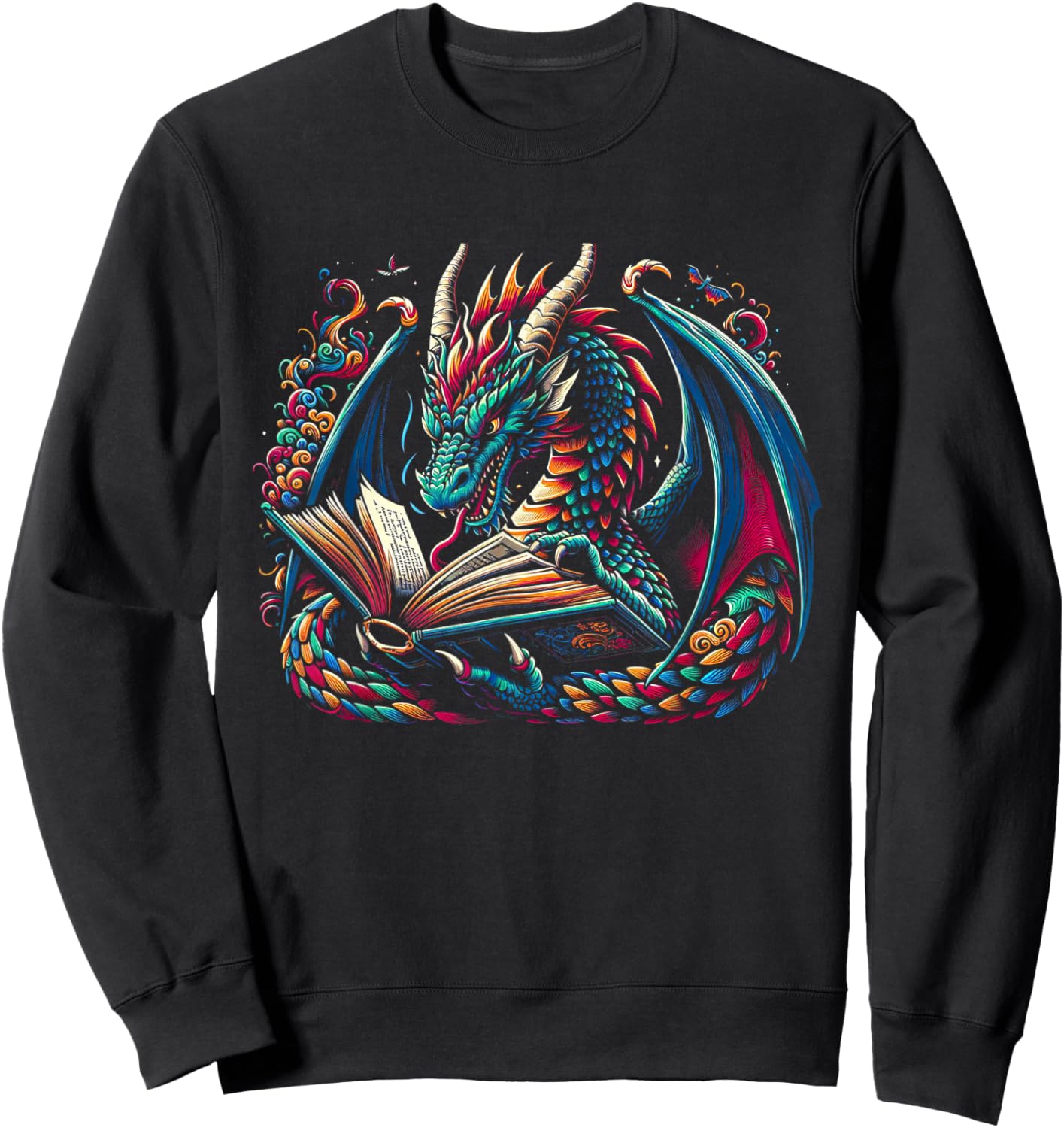 Dragon Chinese Mythical Creature Japanese Sweatshirt - Sweatshirt | Black