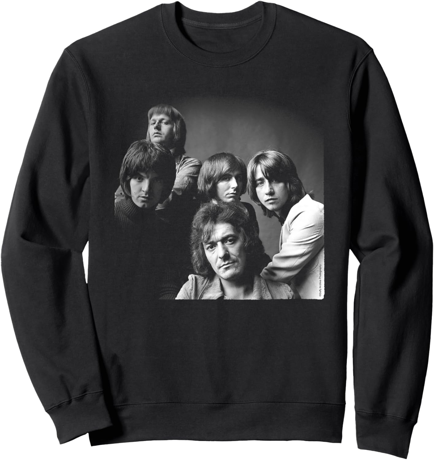 Duffy Archive Photography The Hollies Band Photo 1972 Sweatshirt - Sweatshirt | Black
