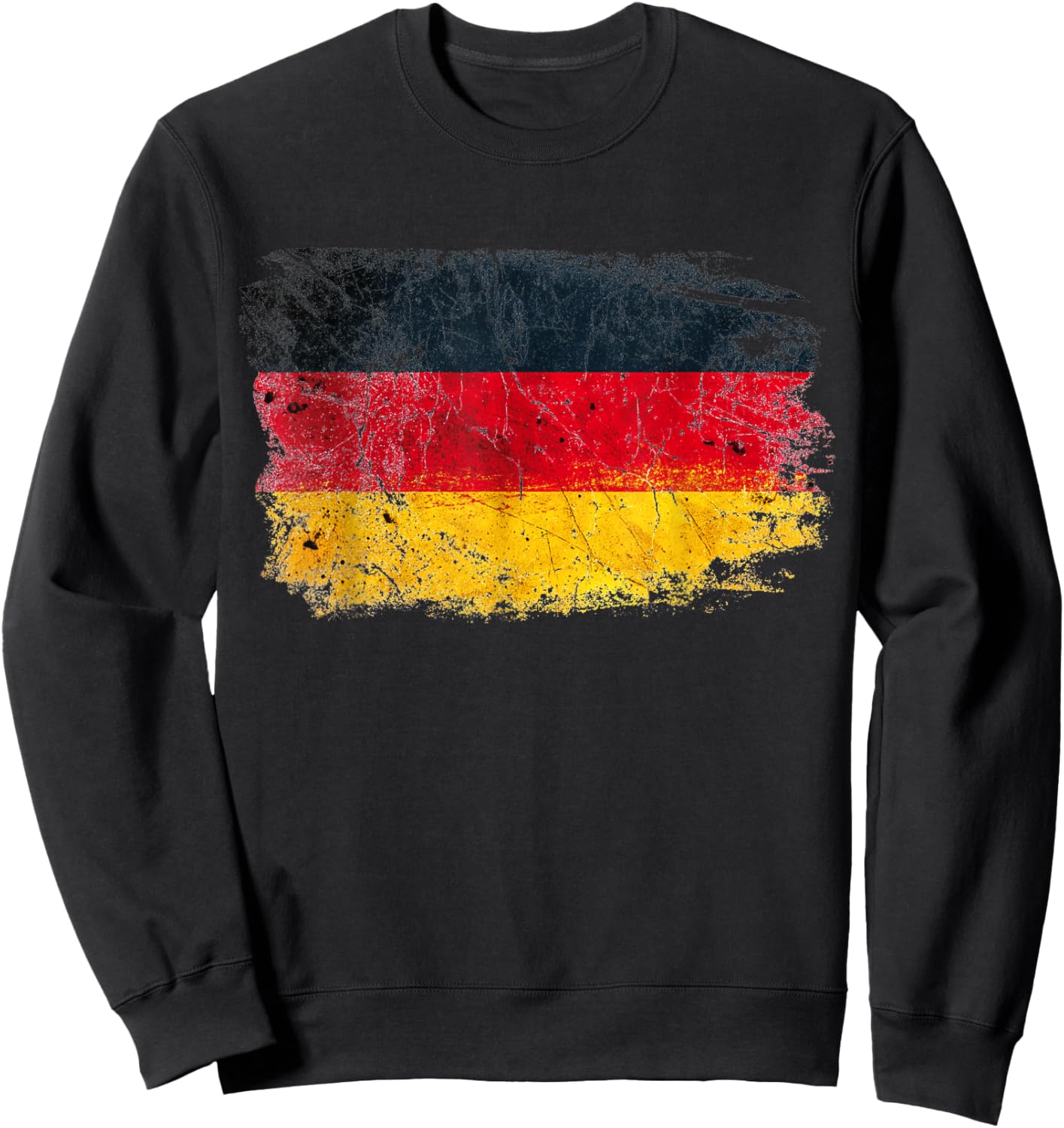 Germany Deutschland German Flag Vintage Graphic Sweatshirt - Sweatshirt | Black
