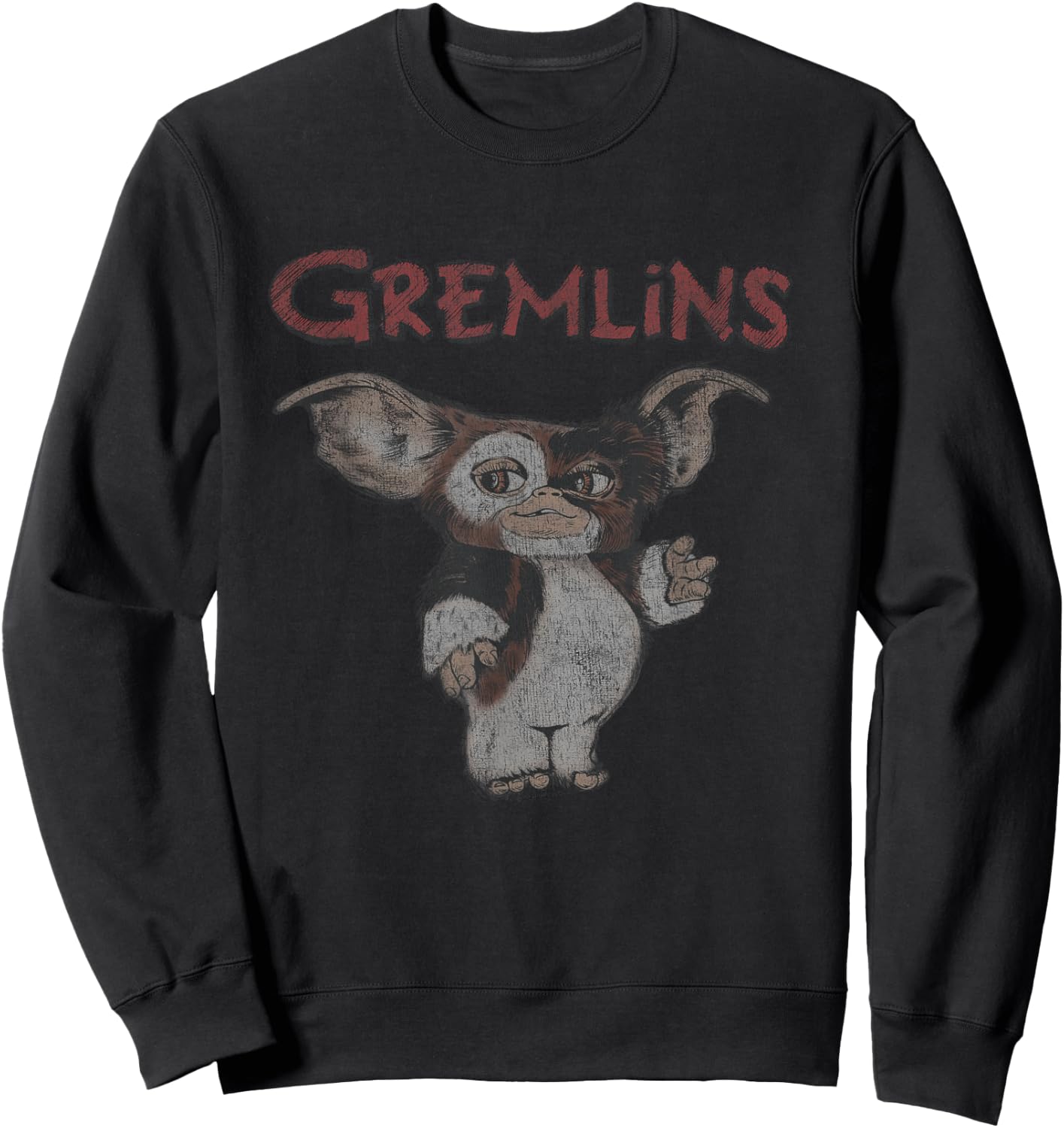 Gremlins Faded Gremlins - Officially Licensed by Warner Brothers - Black - - Short Sleeve - - Regular Fit - Small Sweatshirt - Sweatshirt | Black