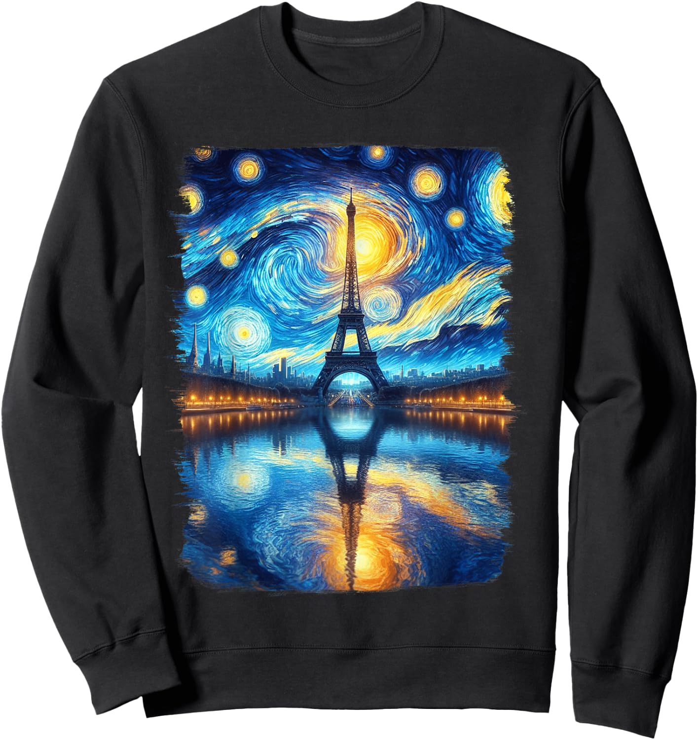 Eiffel Tower Paris Holiday France City Souvenir Women Kids Sweatshirt - Sweatshirt | Black