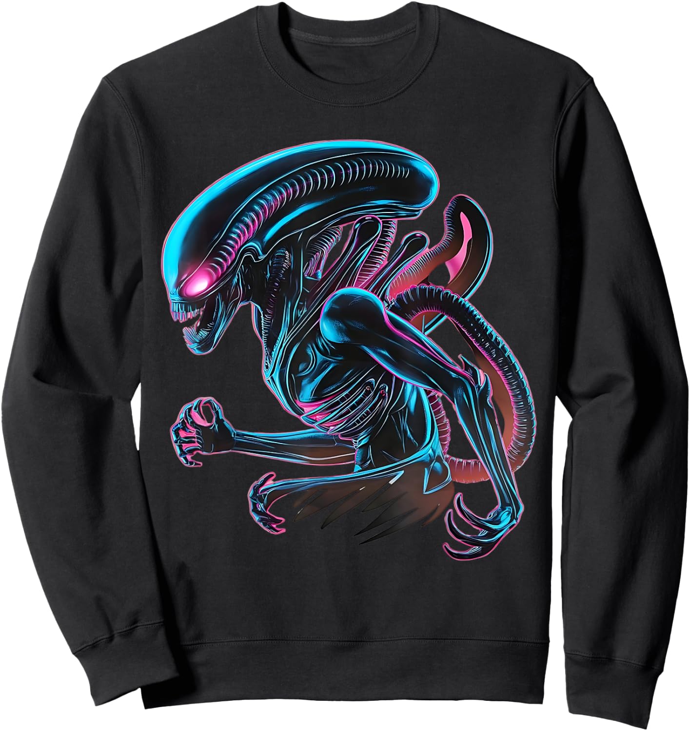 Illustrated poster with Alien Xenomorph Alien 45th Anniversa Sweatshirt - Sweatshirt | Black
