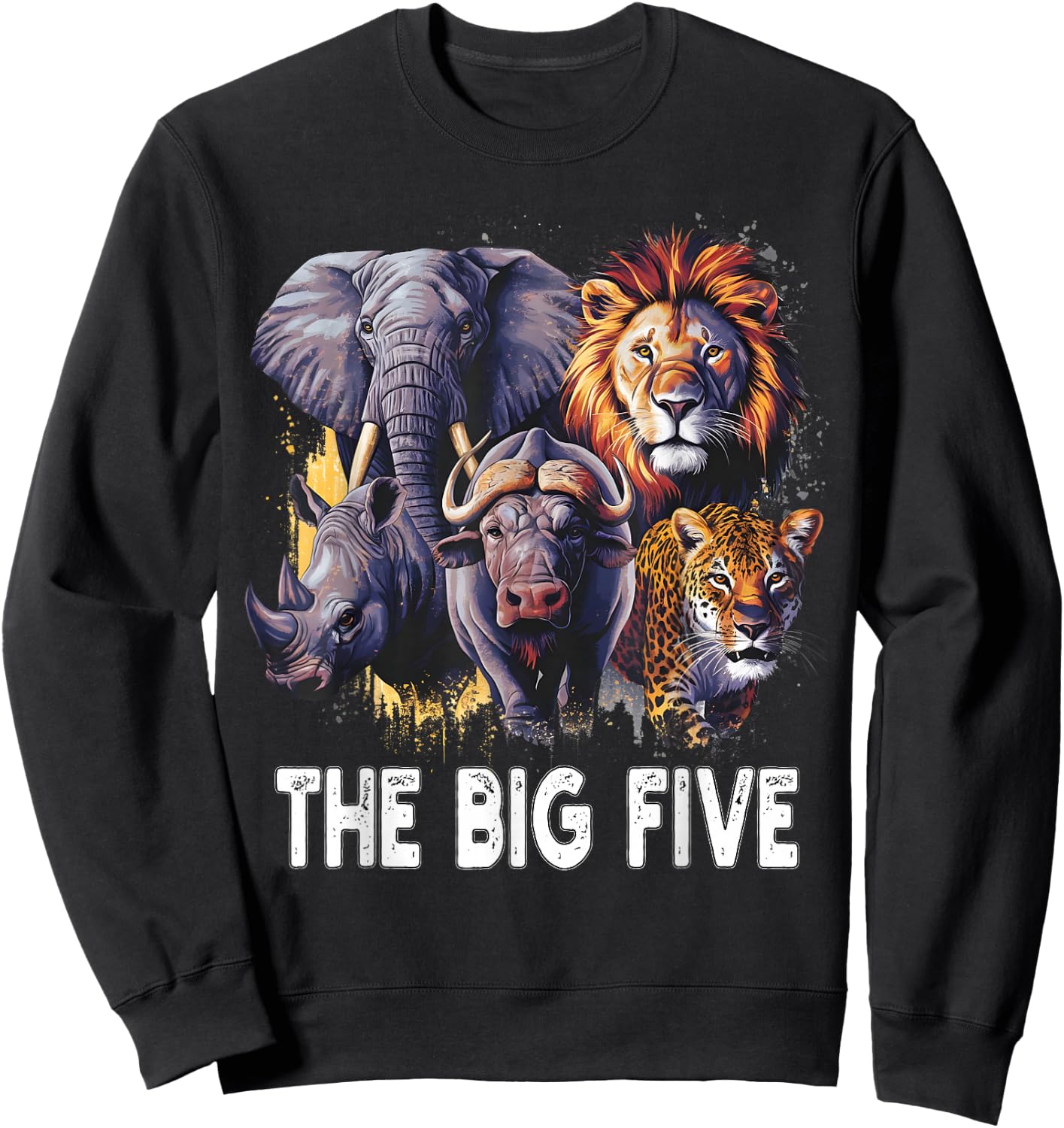 South Africa Big 5 Wildlife For South Africans Sweatshirt - Sweatshirt | Black