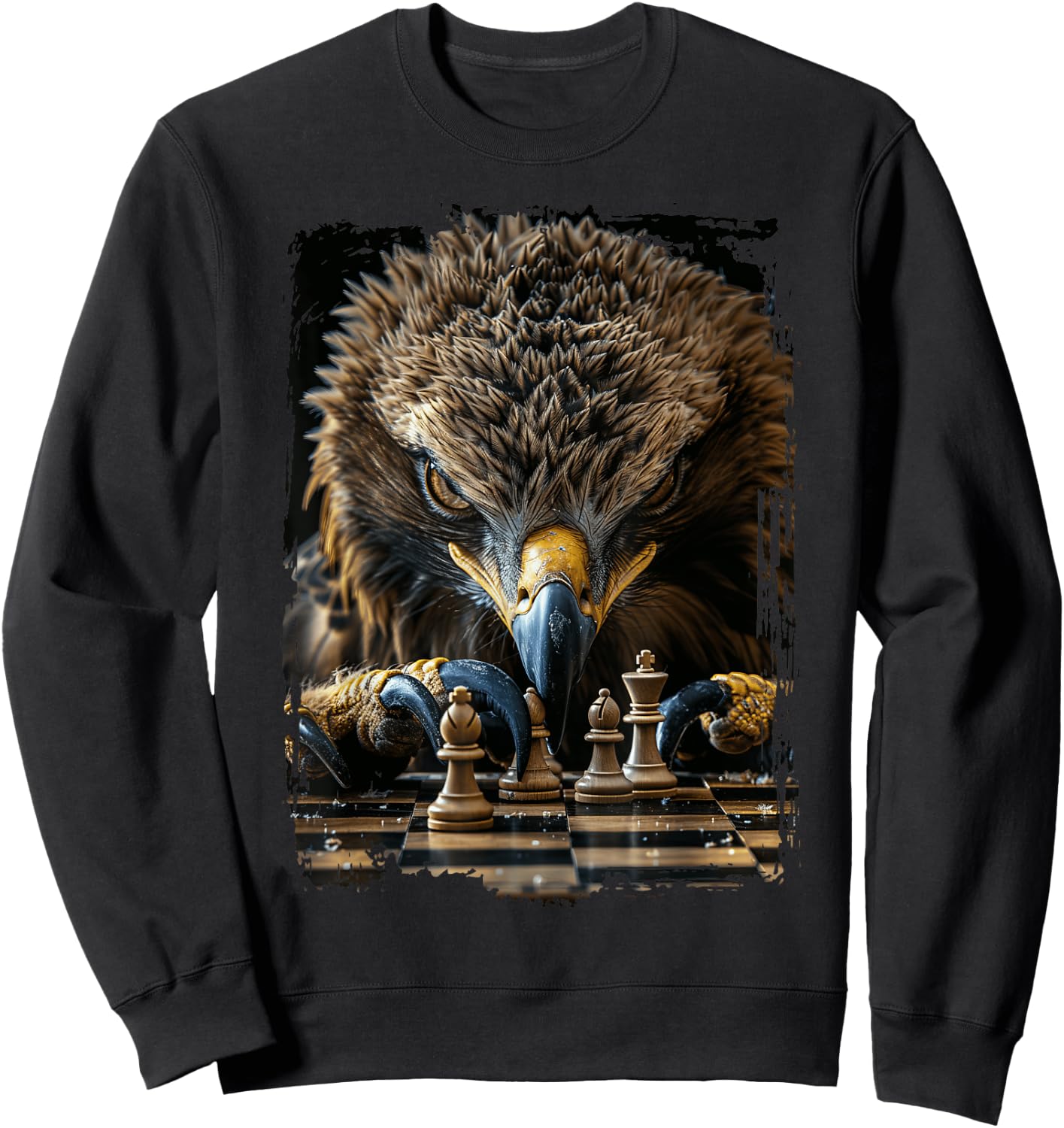 Eagle Chess Sweatshirt - Sweatshirt | Black