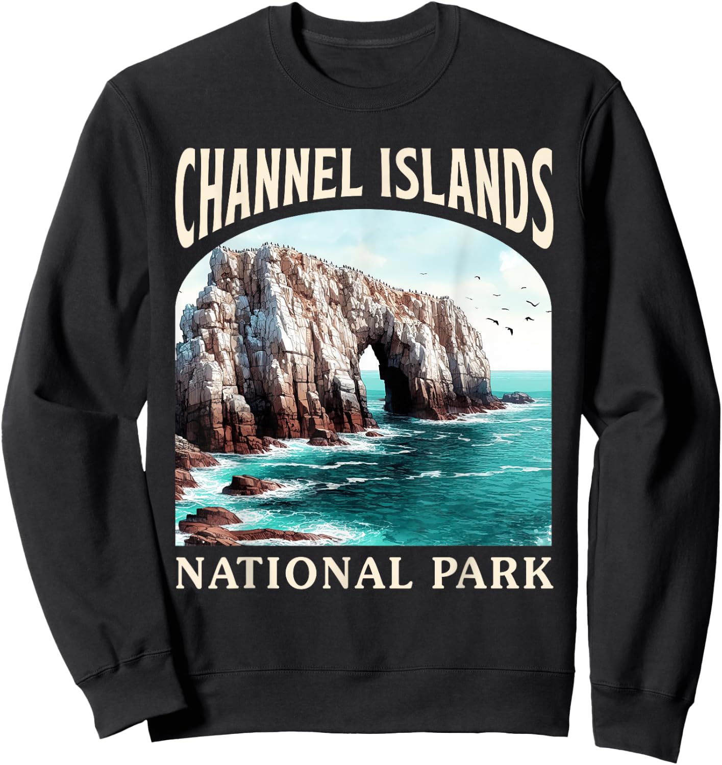 Channel Islands National Park California Nature Exploring Sweatshirt - Sweatshirt | Black