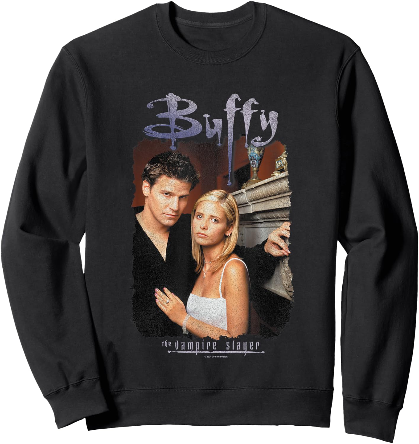 Buffy The Vampire Slayer Buffy & Angel Doomed Love Portrait Sweatshirt - Sweatshirt | Black