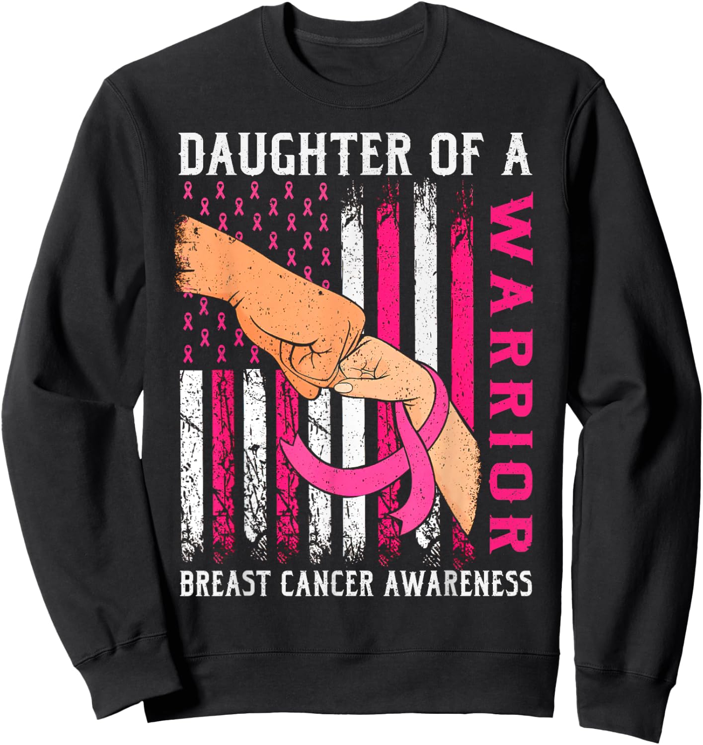 Check Your Boobs Mine Tried To Kill Me - Halloween Pink Sweatshirt - Sweatshirt | Black