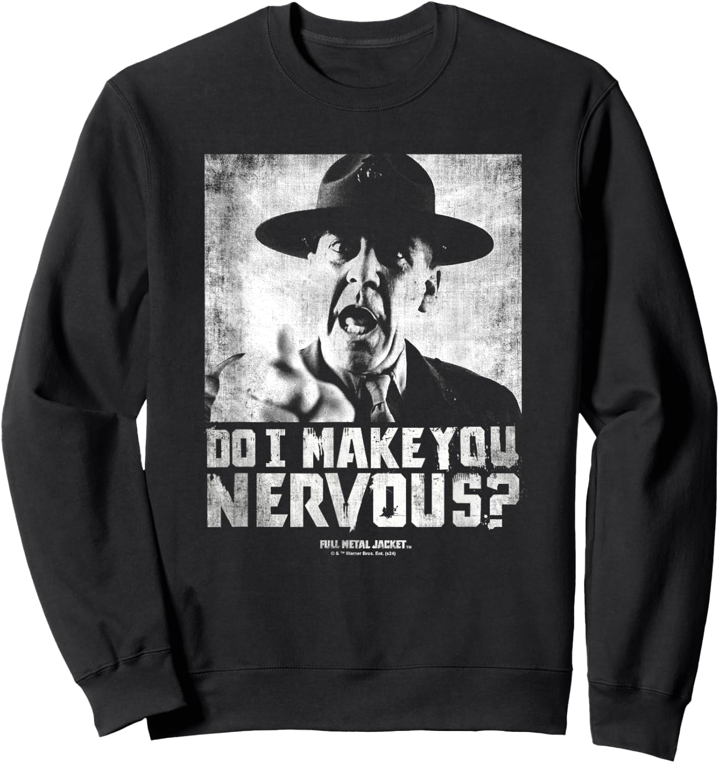Full Metal Jacket Do I Make You Nervous Sweatshirt - Sweatshirt | Black
