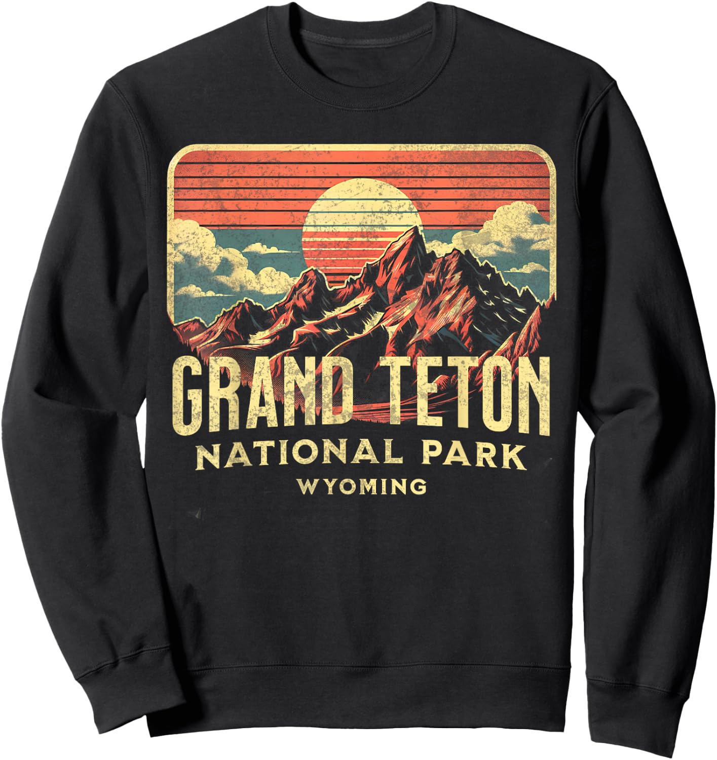 Grand Teton National Park Sweatshirt - Sweatshirt | Black
