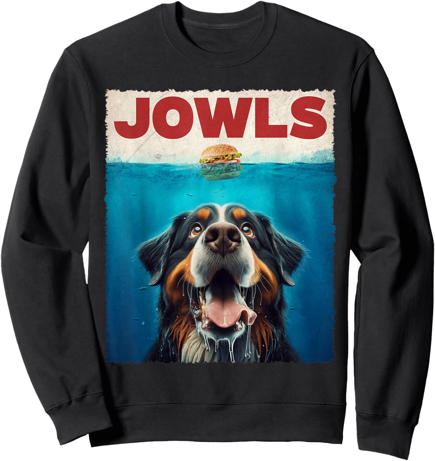 Bernese Mountain Dog Jowls Classic Adorable Animal Outfits Women Girls Kids Sweatshirt - Sweatshirt | Black