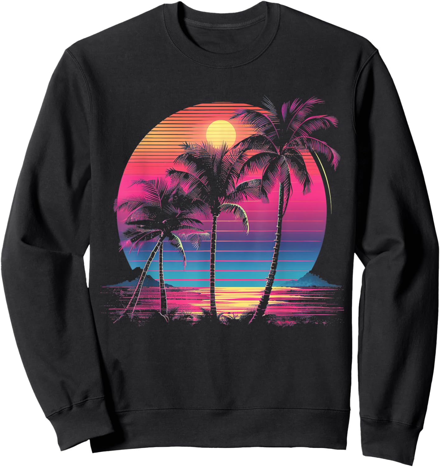 Vaporwave Retro Sweatshirt - Sweatshirt | Black