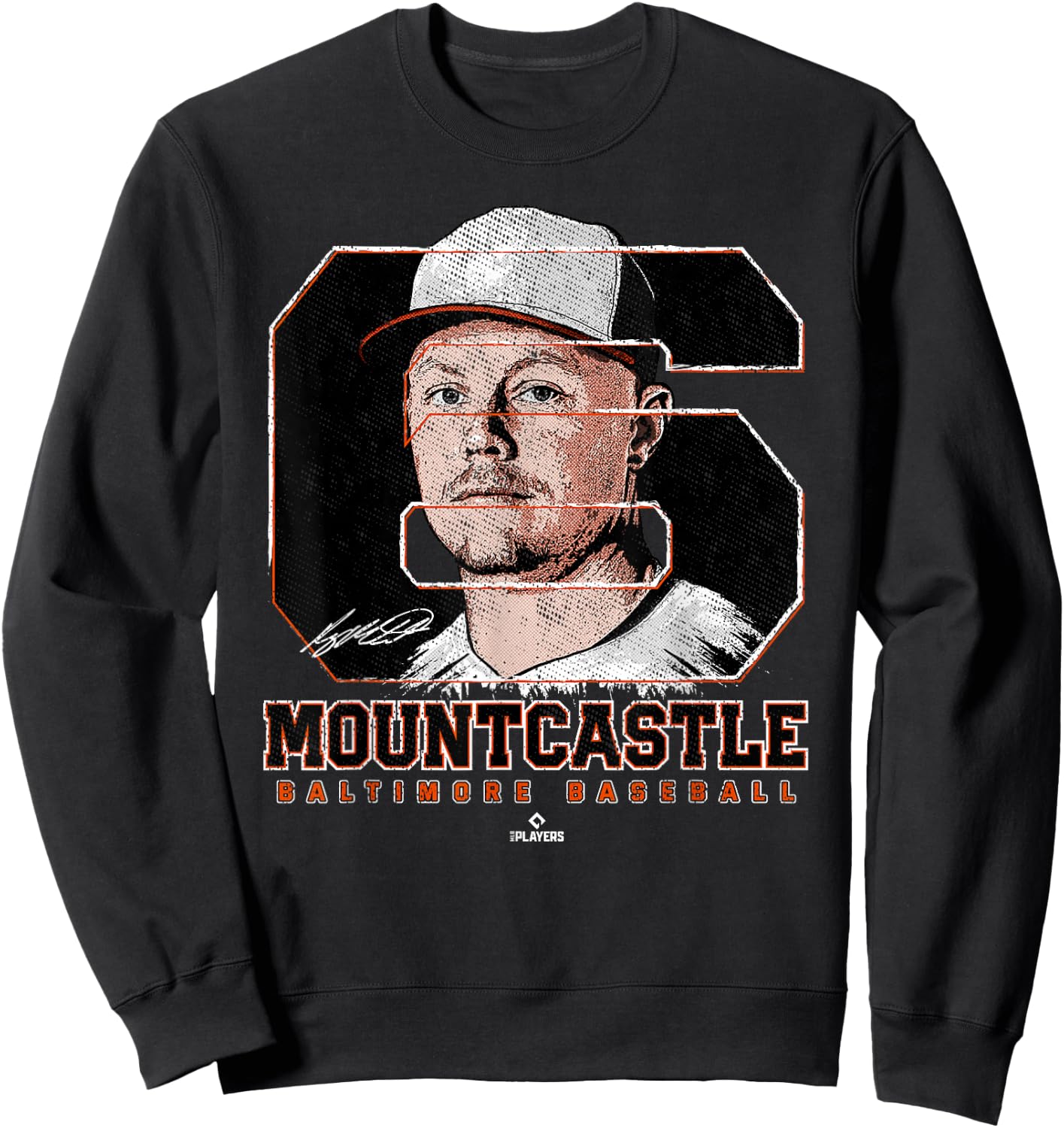 Silhouette Ryan Mountcastle Baltimore MLBPA Sweatshirt - Sweatshirt | Black