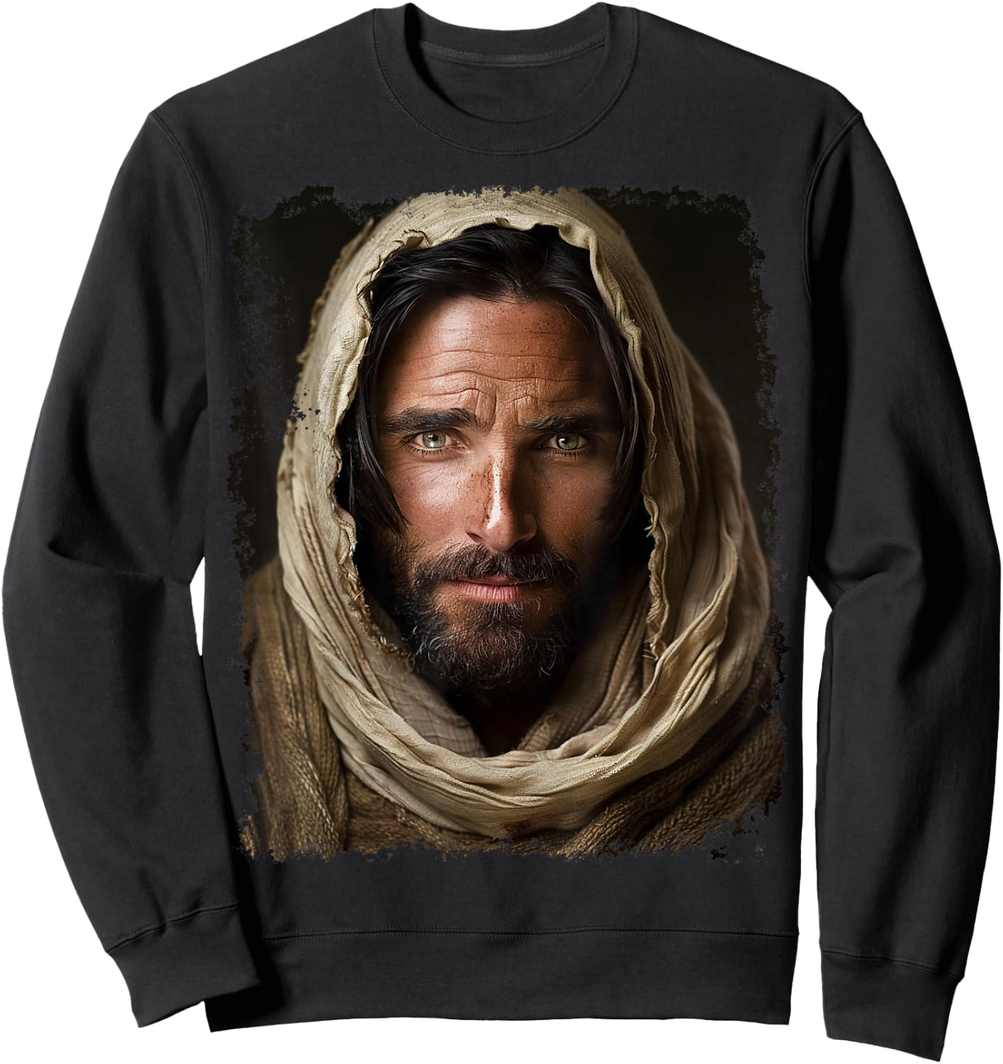 Face Jesus Christ Sweatshirt - Sweatshirt | Black