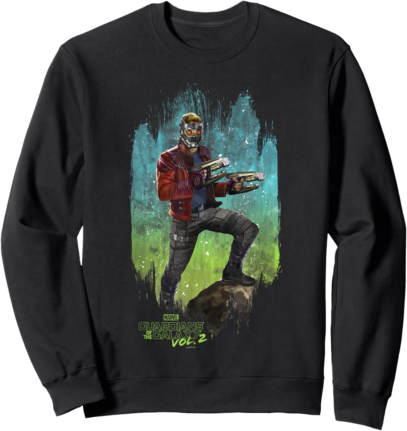 Marvel Guardians of The Galaxy Vol 2 Star-Lord Spacedust Sweatshirt - Sweatshirt | Black