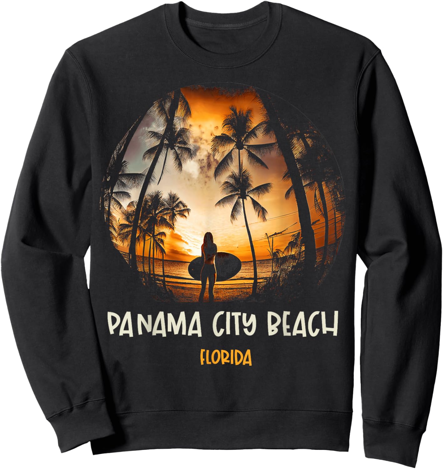Panama City Beach Florida Sweatshirt - Sweatshirt | Black