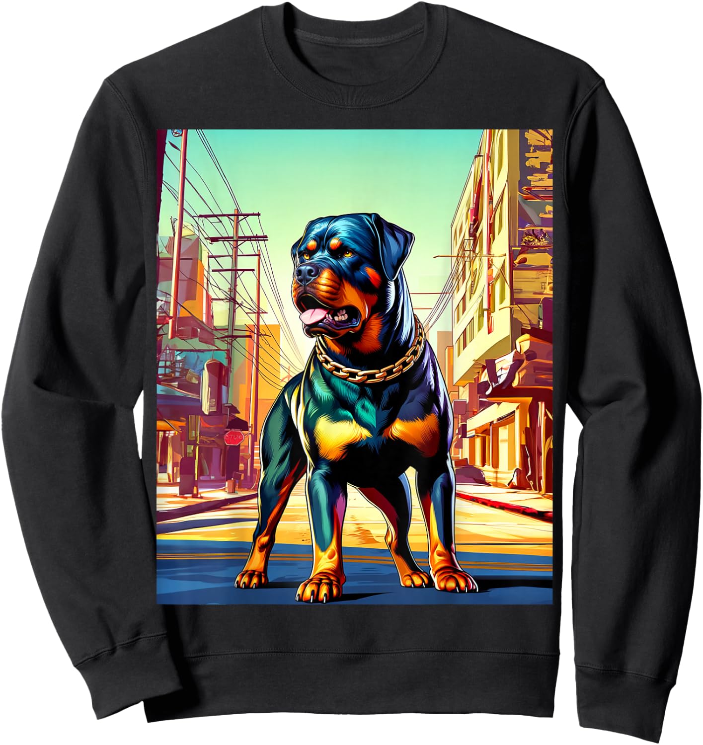 GTA Rottweiler Style Sweatshirt - Sweatshirt | Black
