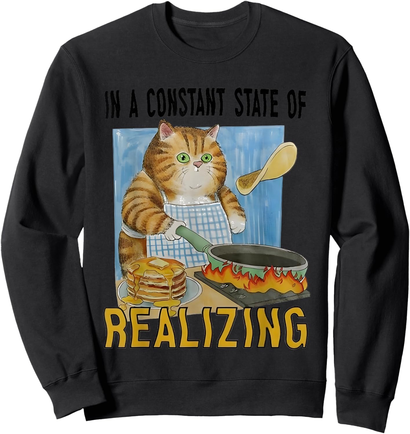 In A Constant State Of Realizing Sweatshirt - Sweatshirt | Black