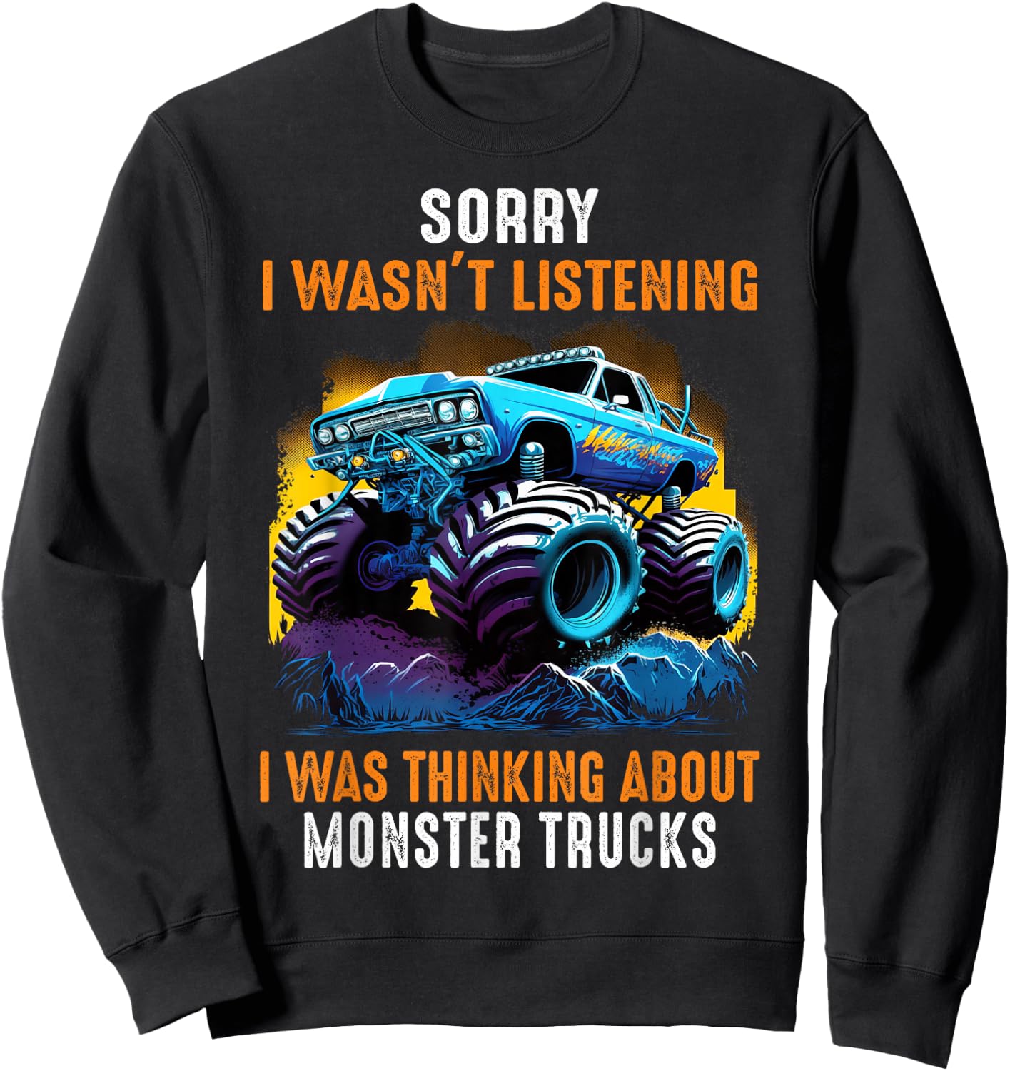 Monster Truck Fans Sweatshirt - Sweatshirt | Black