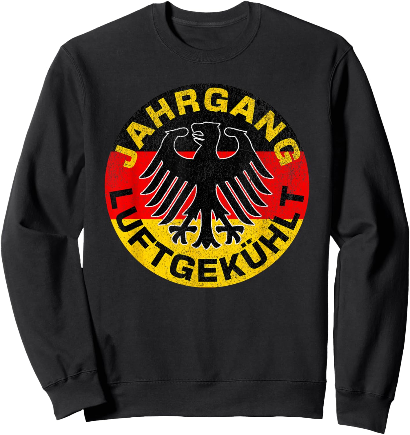 Classic Car Race Vintage Air-Cooled German Flag Luftgekuhlt Sweatshirt - Sweatshirt | Black
