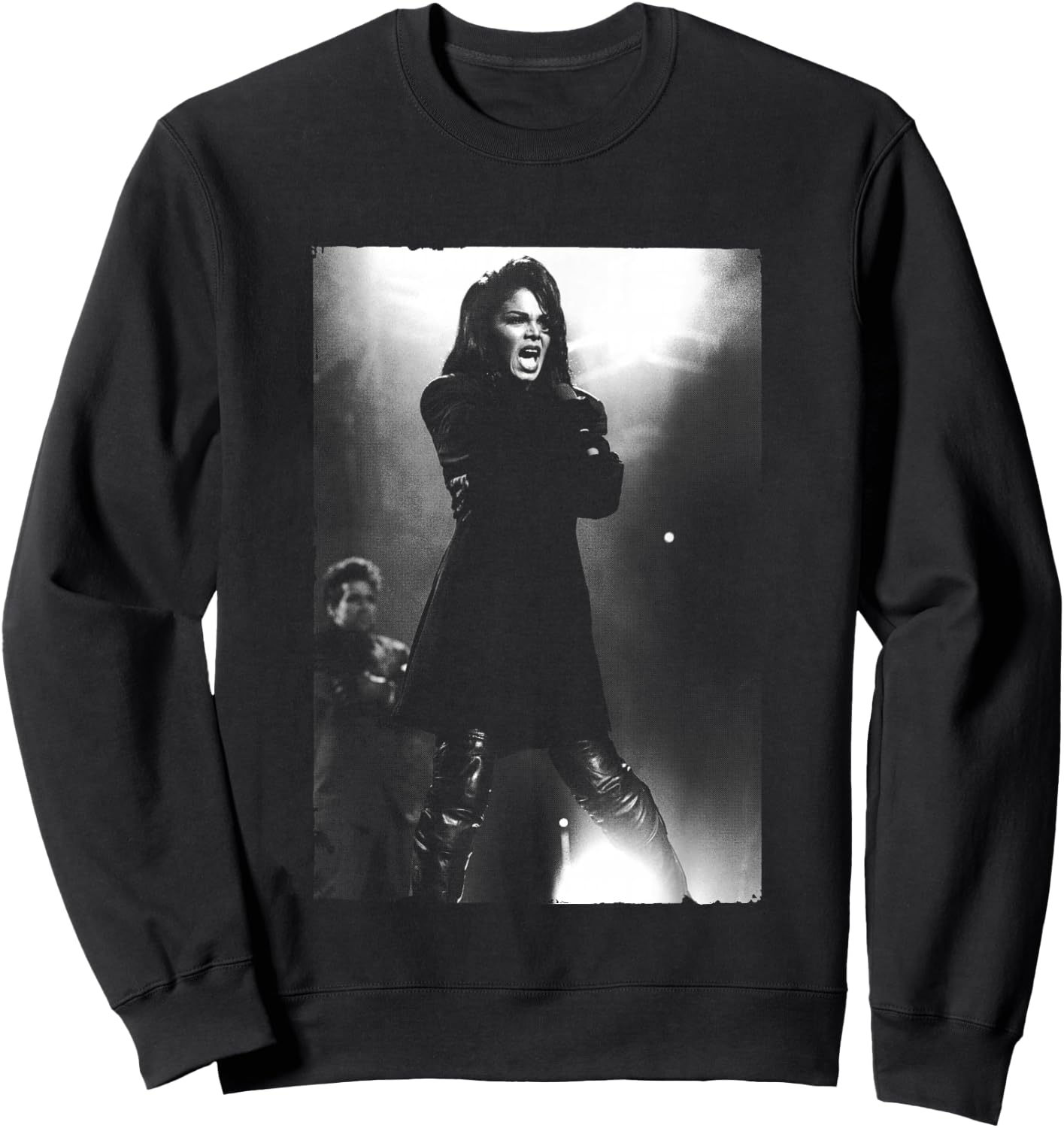 Janet Jackson Singing Live by Stephen Wright Sweatshirt - Sweatshirt | Black