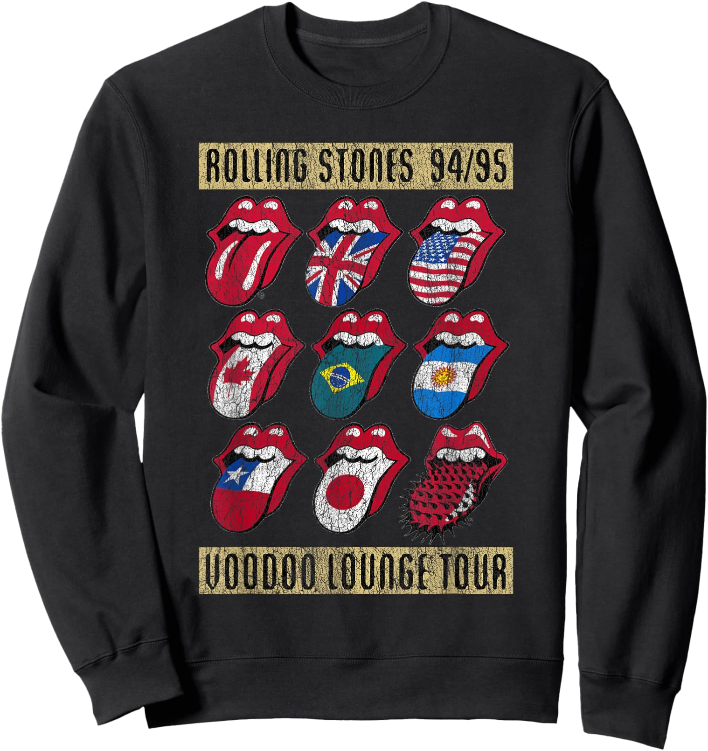 Rolling Stones Voodoo Lounge Charcoal Sweatshirt - Sweatshirt | Black