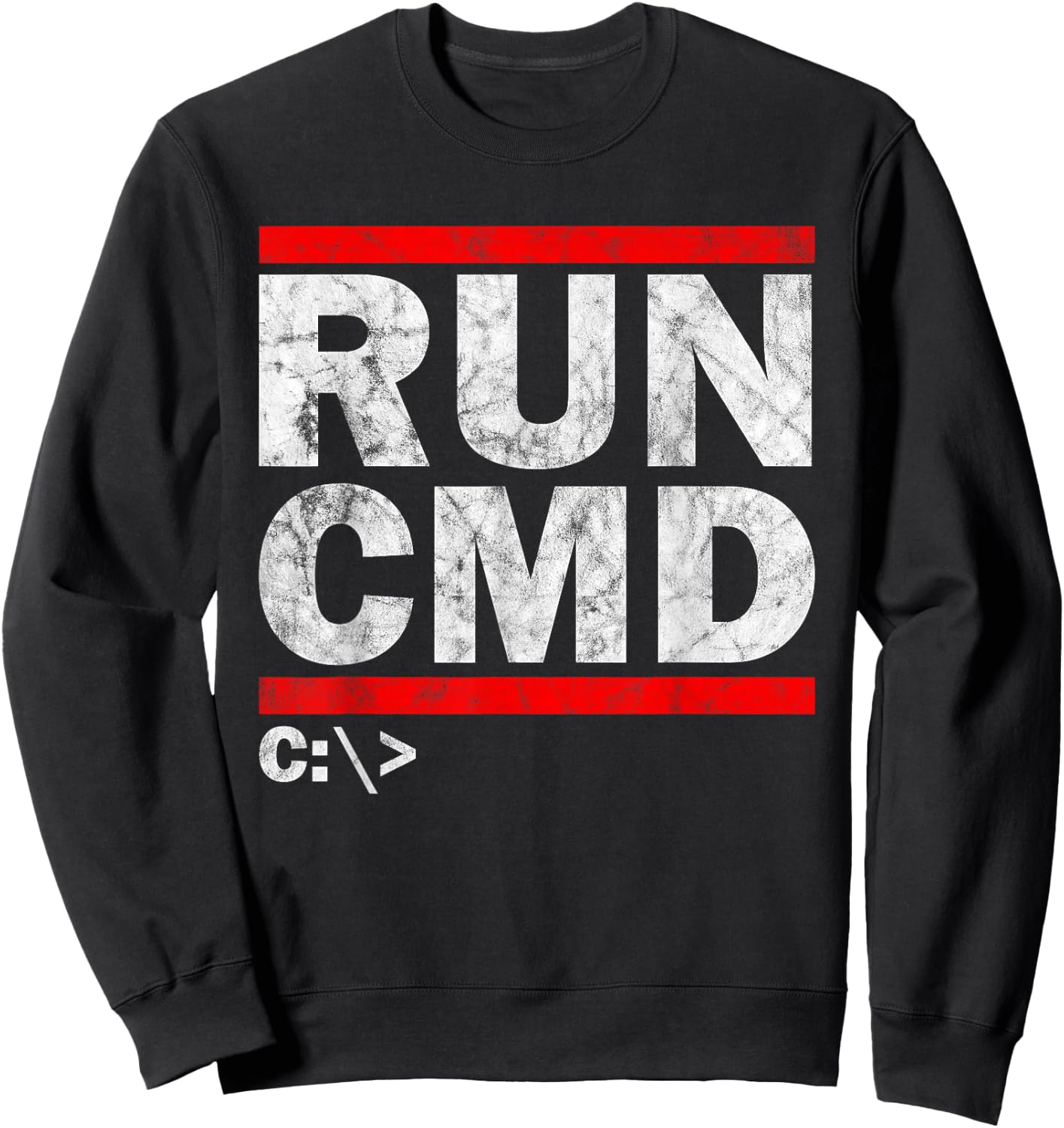 Admins Programmers Run CMD Sweatshirt - Sweatshirt | Black