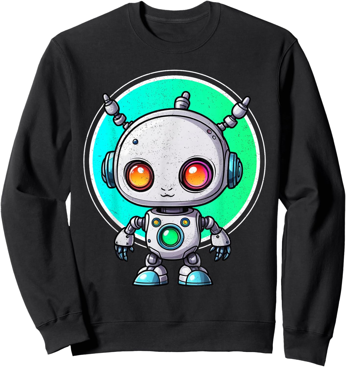 Robot For Kids Boys Girls Robotics Engineer Sweatshirt - Sweatshirt | Black