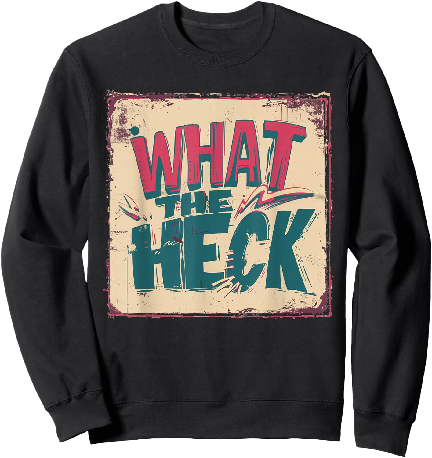 Nice What the Heck Costume for Boys and Girls Sweatshirt - Sweatshirt | Black